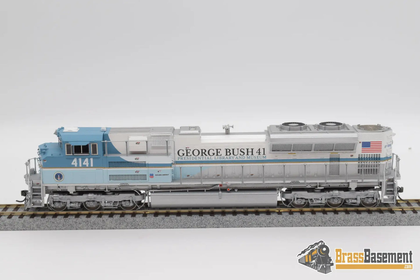 Ho Brass - Omi Aa - 4141 - 1 Union Pacific George Bush 4141 Sd70Ace Mint Diesel