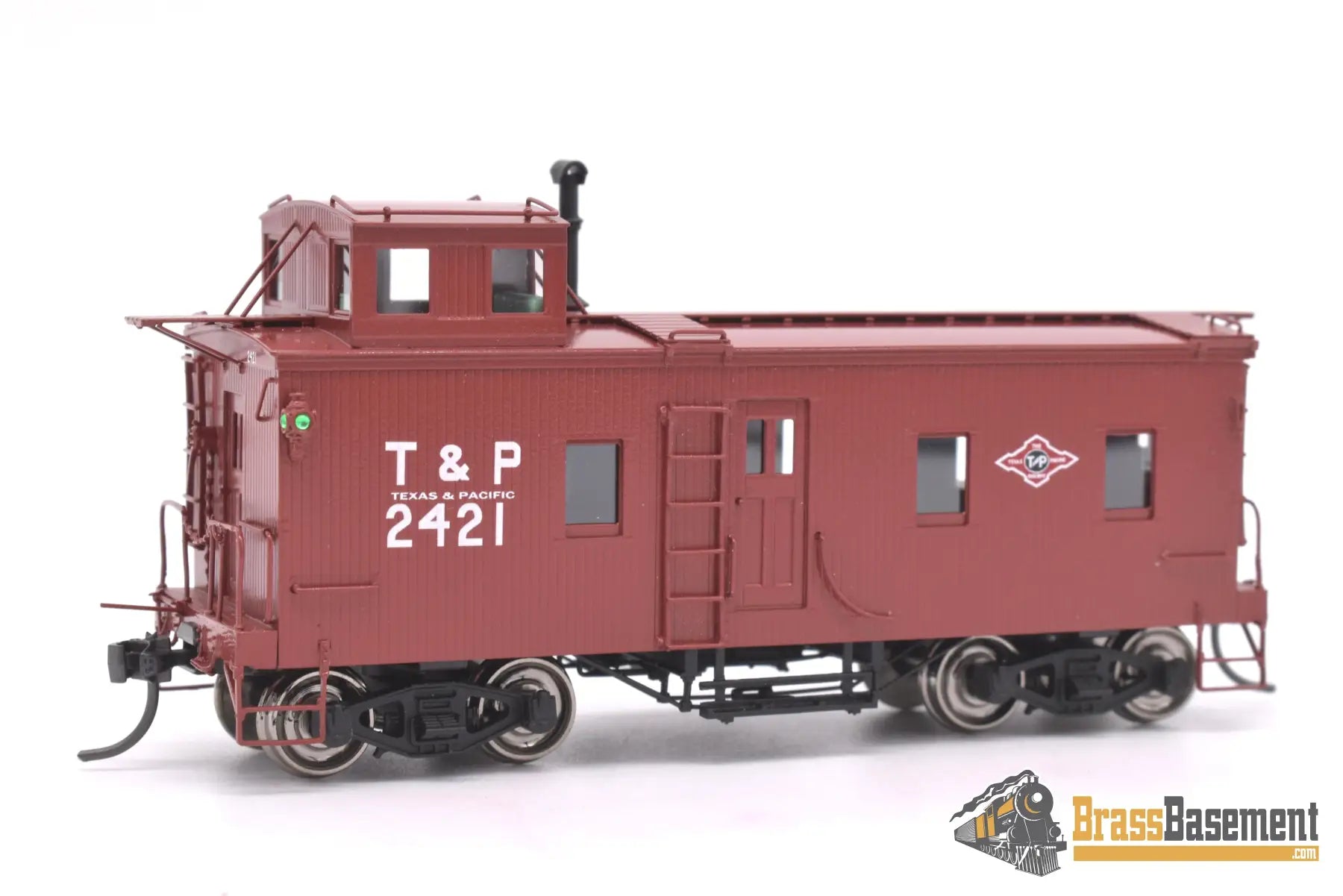Ho Brass - Omi Ab - 1103 - 1 Texas & Pacific T&P Muley Caboose #2421 Factory Paint
