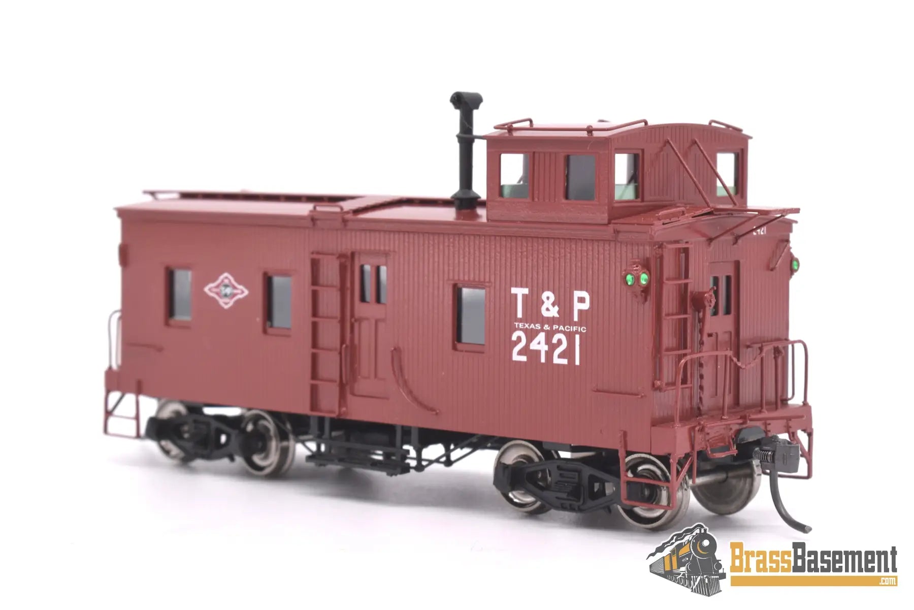 Ho Brass - Omi Ab - 1103 - 1 Texas & Pacific T&P Muley Caboose #2421 Factory Paint