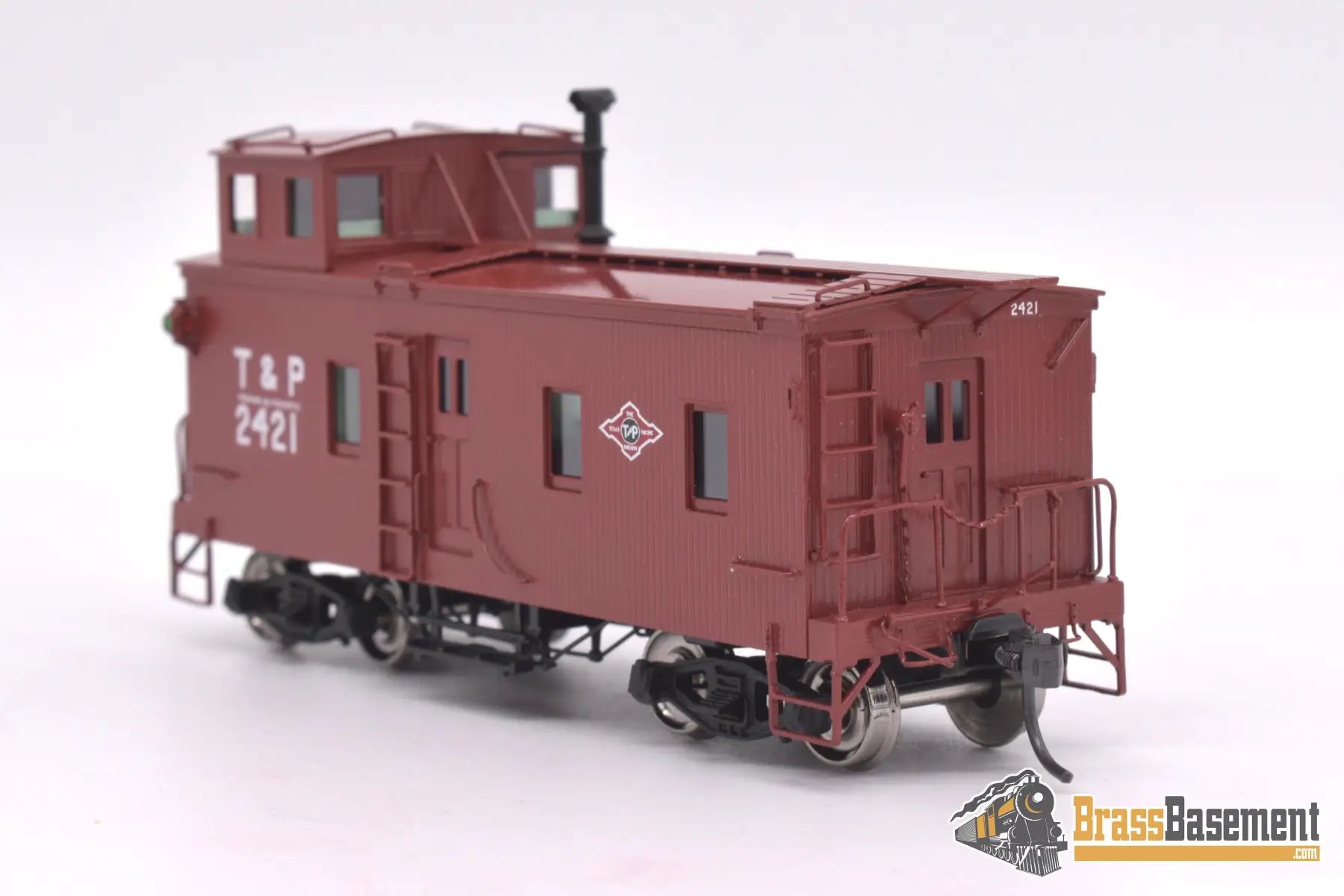 Ho Brass - Omi Ab - 1103 - 1 Texas & Pacific T&P Muley Caboose #2421 Factory Paint