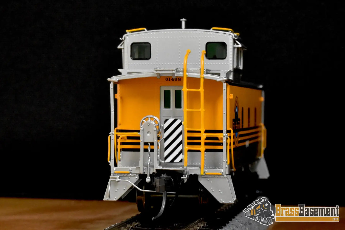 HO Brass OMI AB 1120 1 Rio Grande DRGW Steel Riveted Caboose Sealed Windows 4 Stripe Caboose