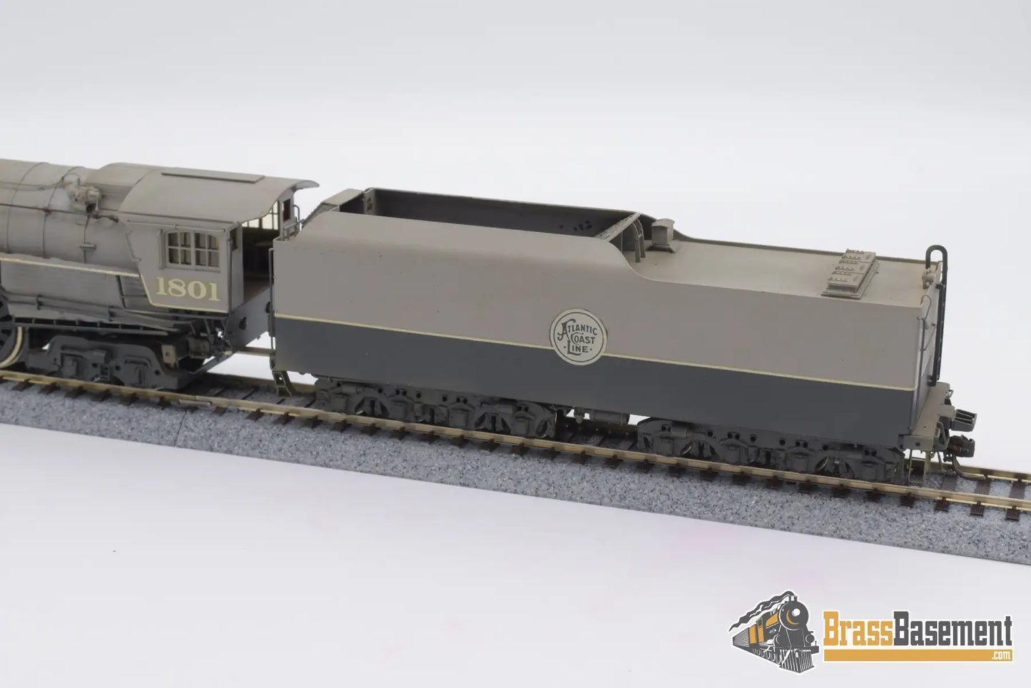 Ho Brass - Omi Atlantic Coast Line R - 1 4 - 8 - 4 Northern Old Custom Paint Steam