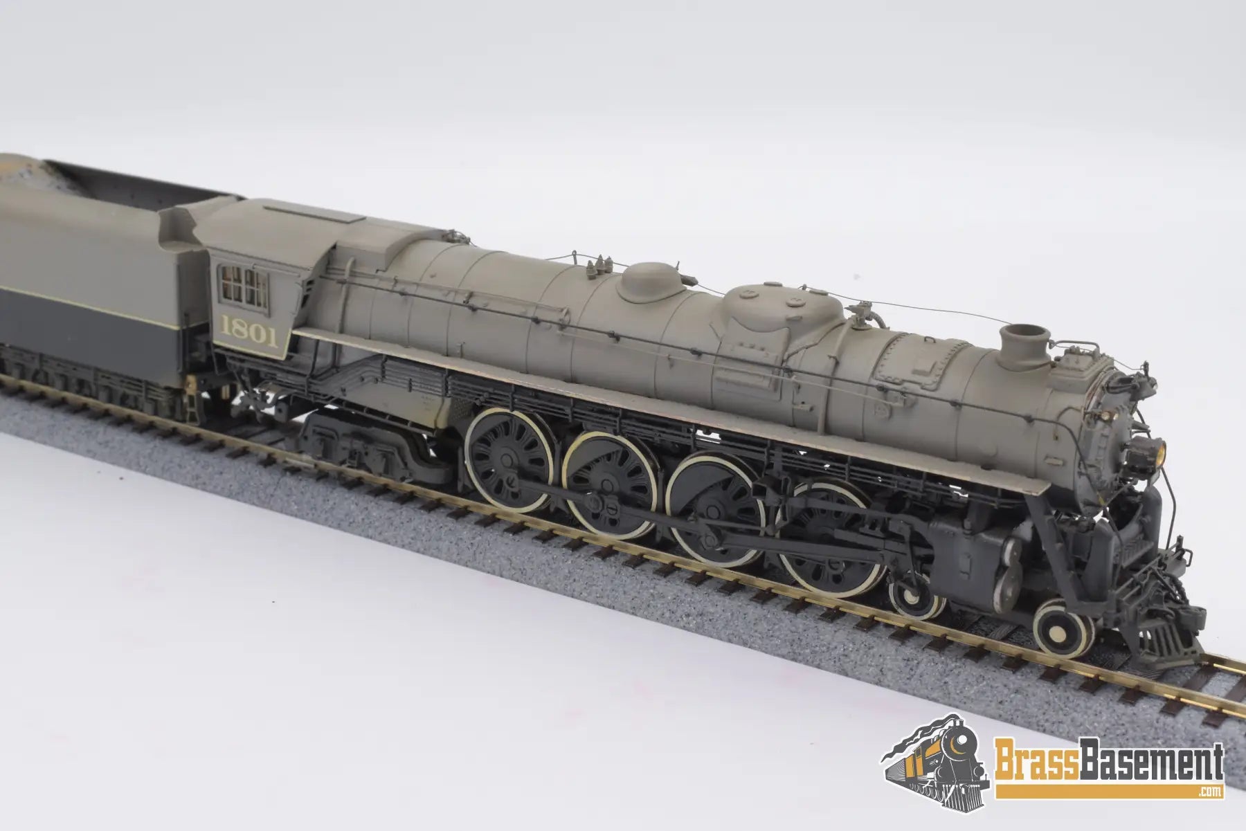 Ho Brass - Omi Atlantic Coast Line R - 1 4 - 8 - 4 Northern Old Custom Paint Steam