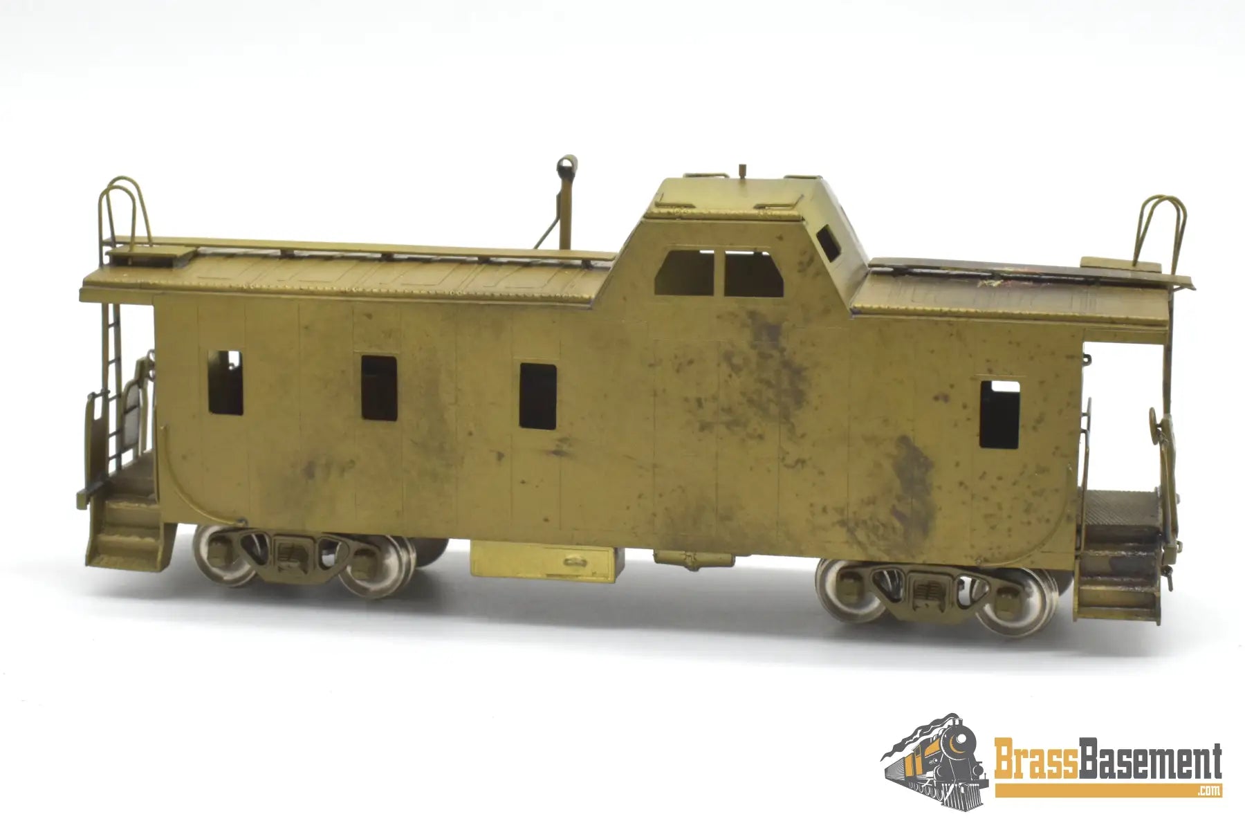 HO Brass - OMI Great Northern GN Streamlined Caboose X-1/30 Caboose - Unpainted Mint Caboose