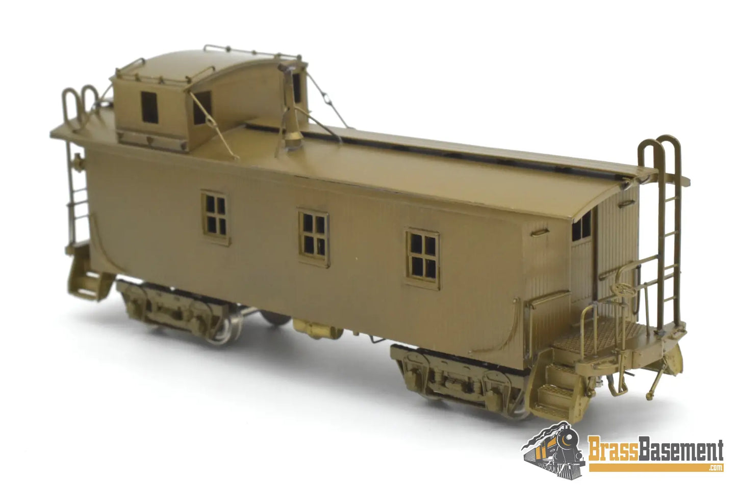 HO Brass - Oriental Burlington CB&Q NE-9 Wood Caboose - Unpainted Mint - Woo Yang Caboose