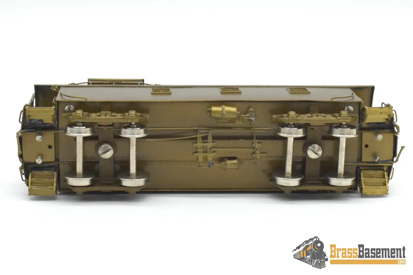 HO Brass - Oriental Burlington CB&Q NE-9 Wood Caboose - Unpainted Mint - Woo Yang Caboose