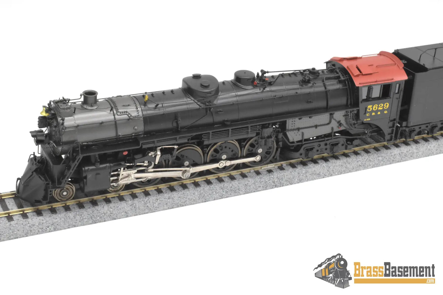 HO Brass - Oriental CB&Q Burlington O-5B 4-8-4 #5629 - FP Korea Brass Diesel