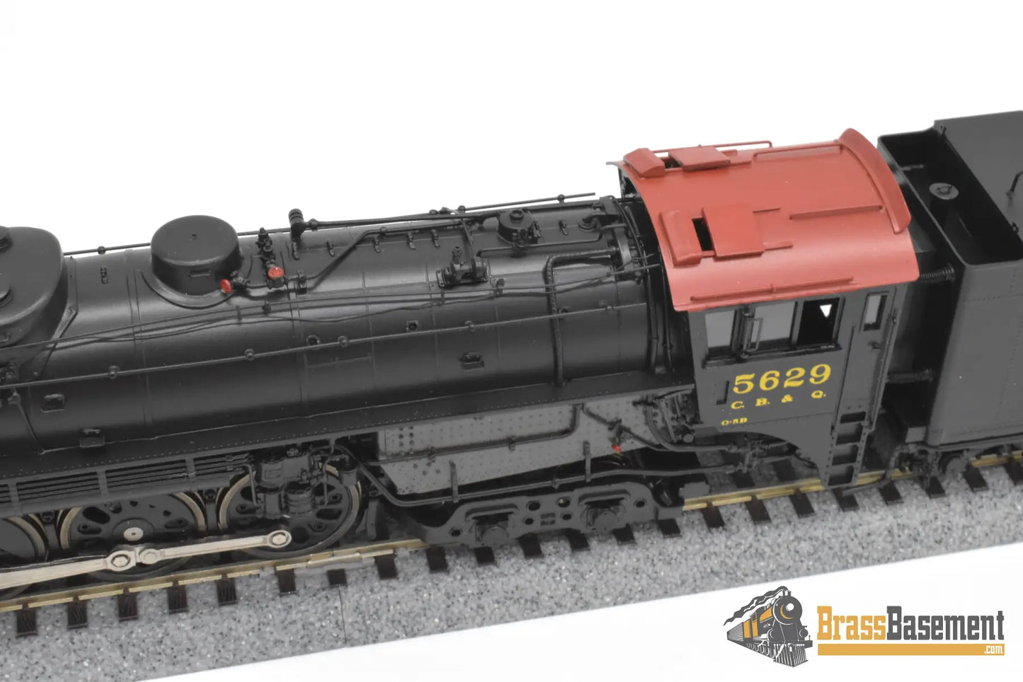 HO Brass - Oriental CB&Q Burlington O-5B 4-8-4 #5629 - FP Korea Brass Diesel