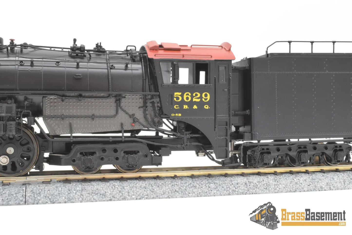 HO Brass - Oriental CB&Q Burlington O-5B 4-8-4 #5629 - FP Korea Brass Diesel