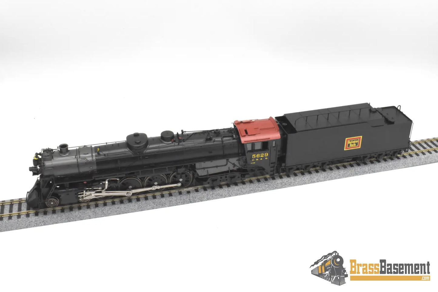 HO Brass - Oriental CB&Q Burlington O-5B 4-8-4 #5629 - FP Korea Brass Diesel