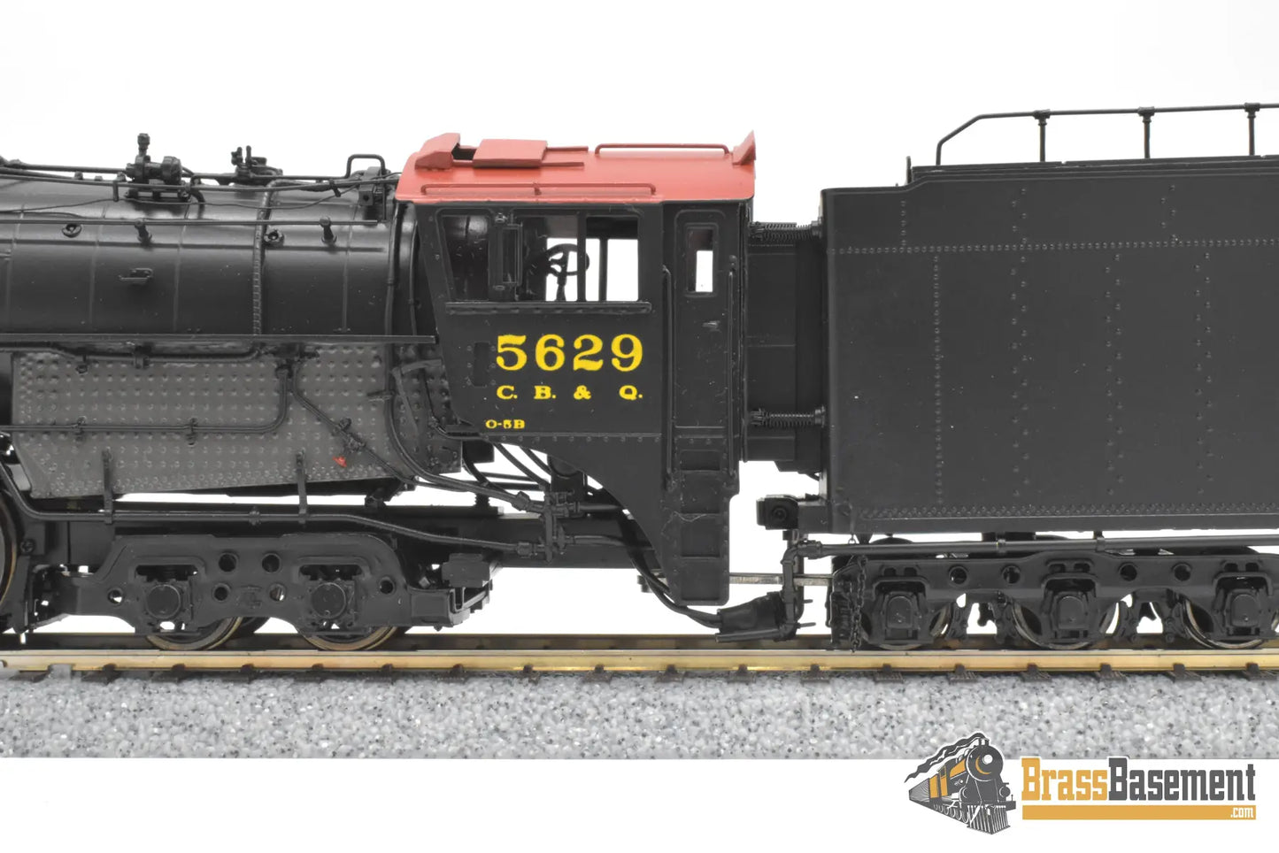 HO Brass - Oriental CB&Q Burlington O-5B 4-8-4 #5629 - FP Korea Brass Diesel