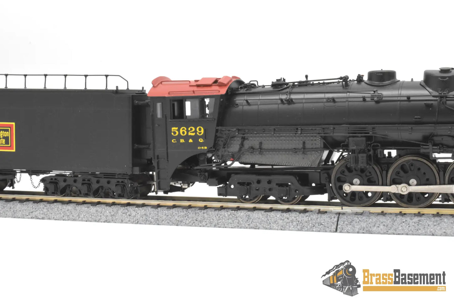 HO Brass - Oriental CB&Q Burlington O-5B 4-8-4 #5629 - FP Korea Brass Diesel
