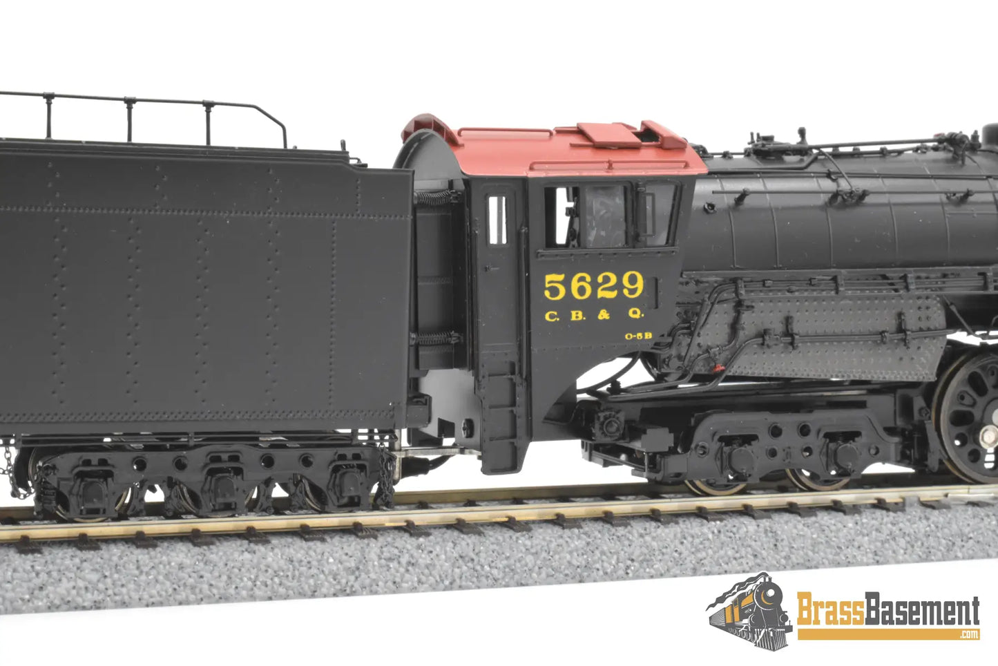 HO Brass - Oriental CB&Q Burlington O-5B 4-8-4 #5629 - FP Korea Brass Diesel