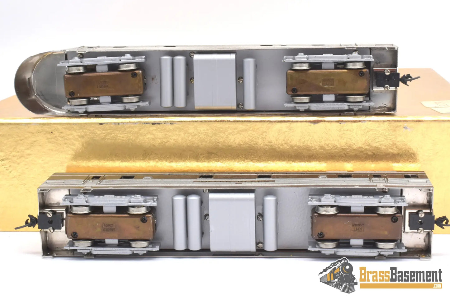 Ho Brass - Oriental Cb&Q Burlington ’Silver King’ & Queen’ A - B Set Plated Diesel