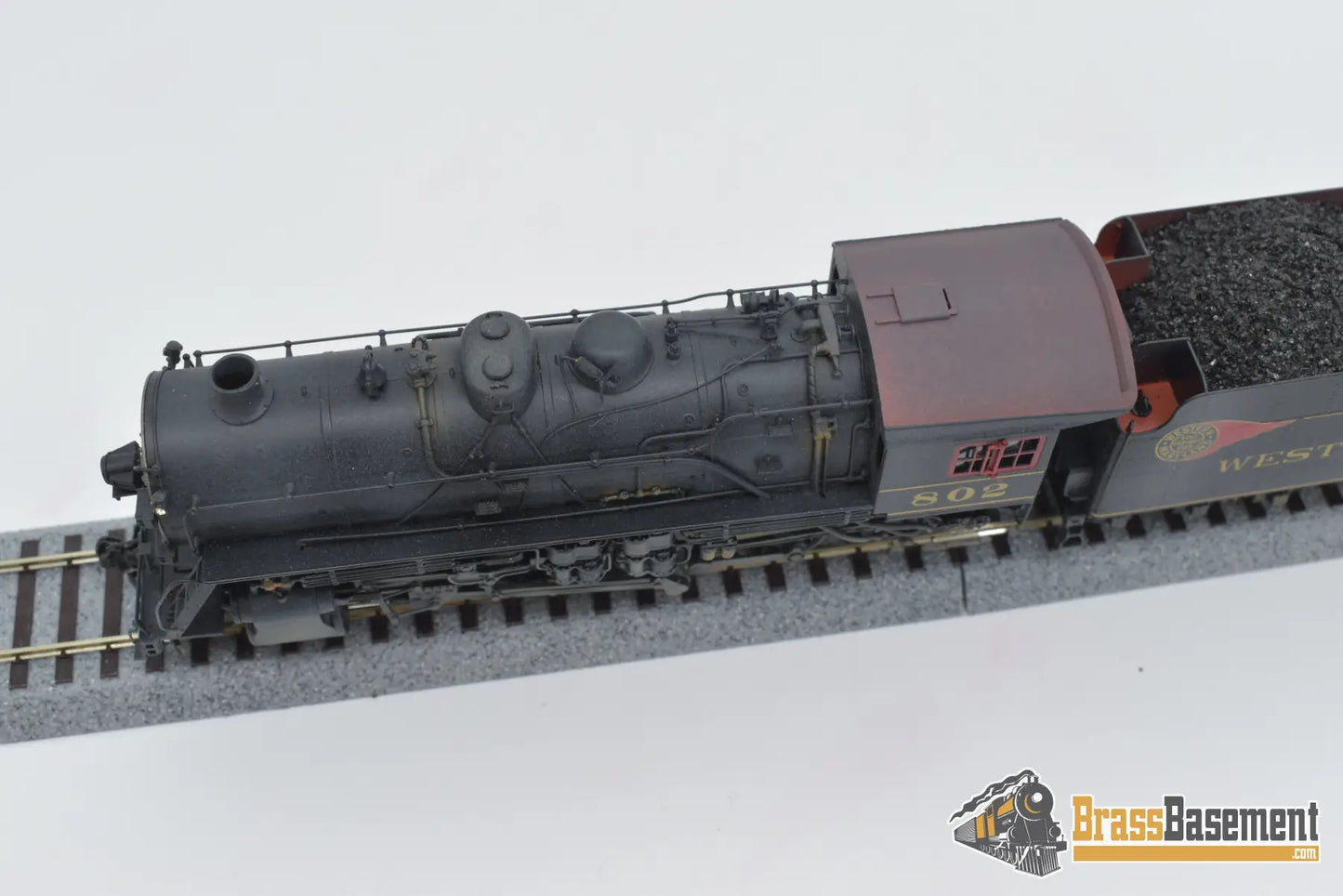 Ho Brass - Ortl Western Maryland 2 - 8 - 0 H - 9 W/ Steam Ejector Factory Painted / Weathered