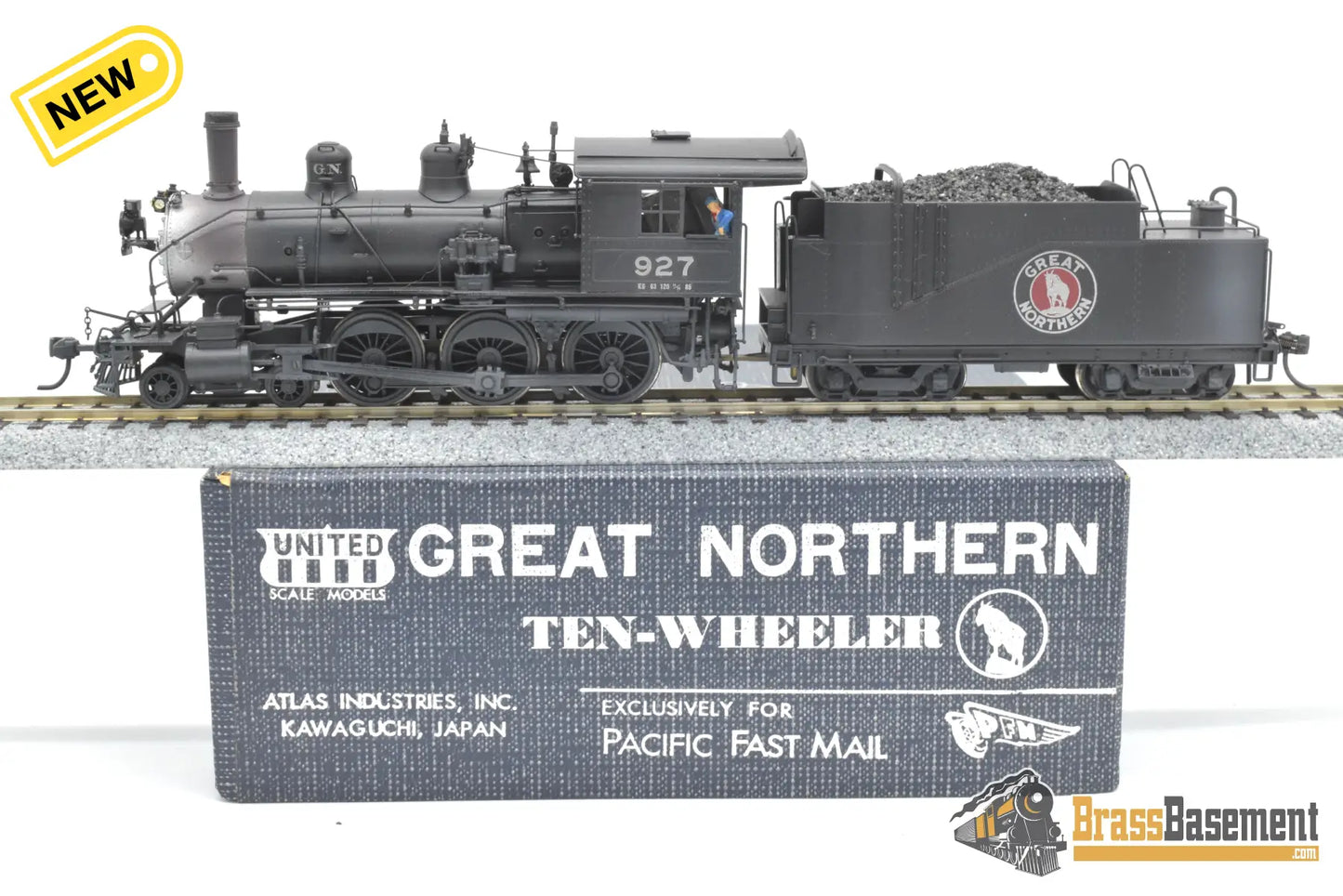 HO Brass - PFM Great Northern GN 4-6-0 E-6 Ten-Wheeler - C/P Goat Herald Steam