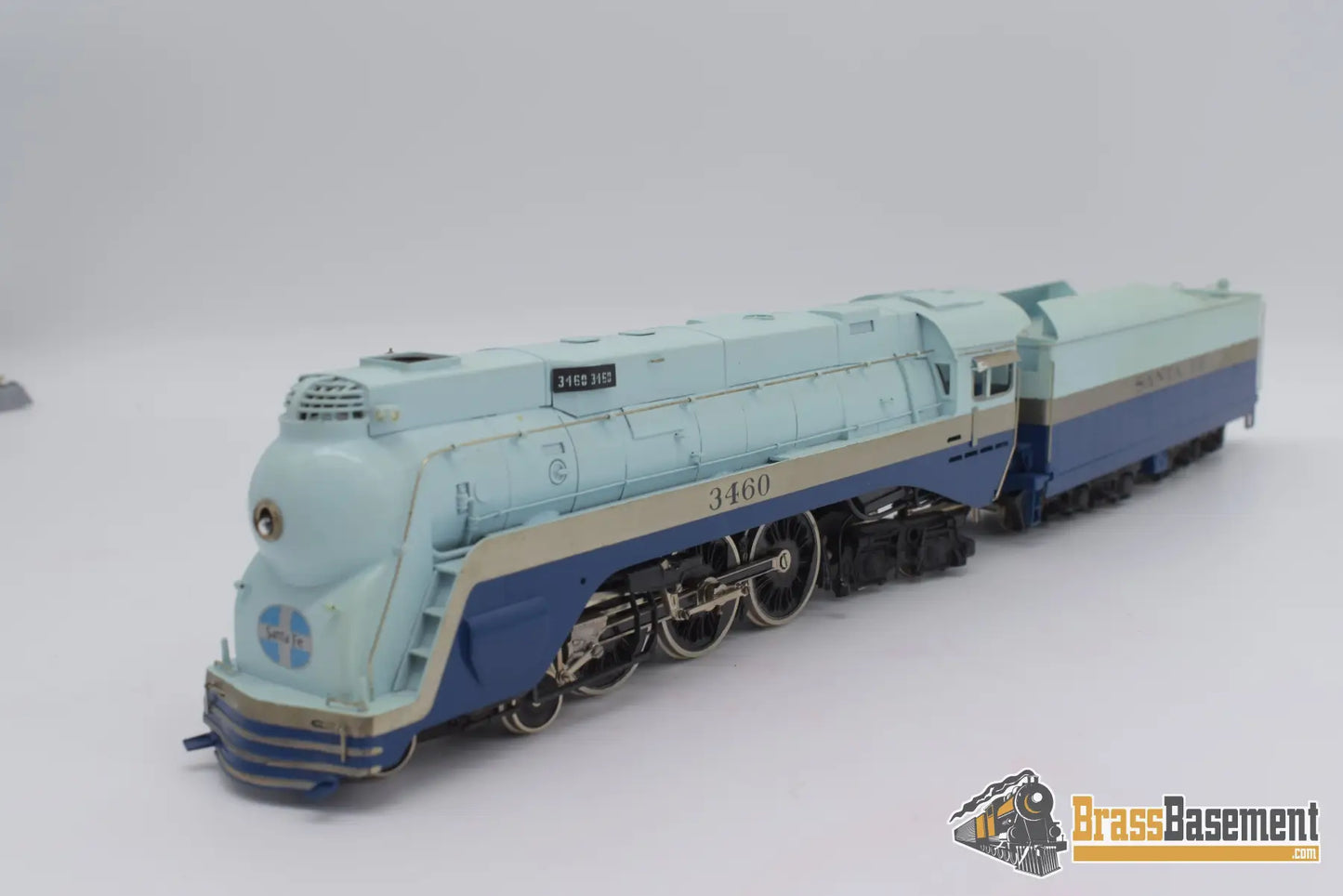 Ho Brass - Pfm Tenshodo Atsf Santa Fe ‘Blue Goose’ F/P Steam