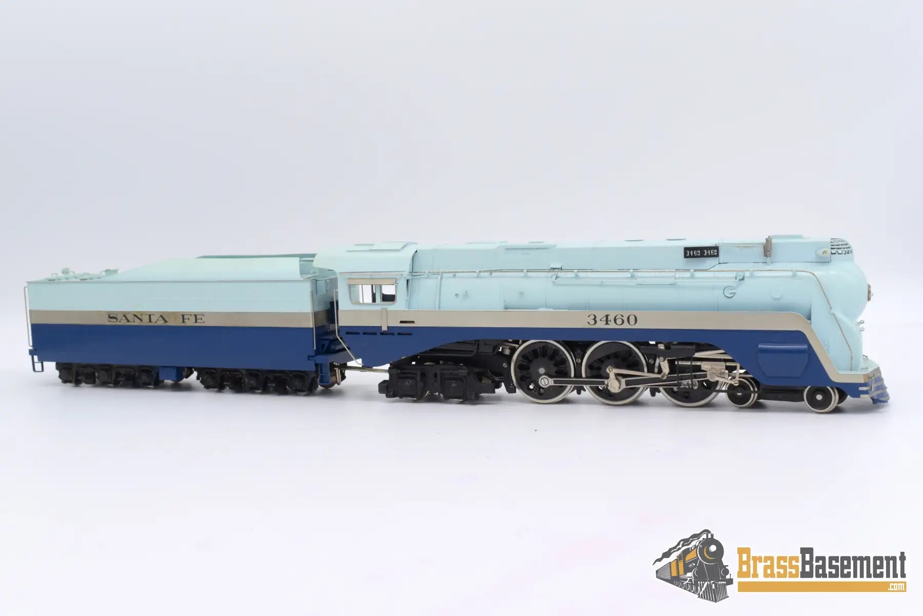 Ho Brass - Pfm Tenshodo Atsf Santa Fe ‘Blue Goose’ F/P Steam