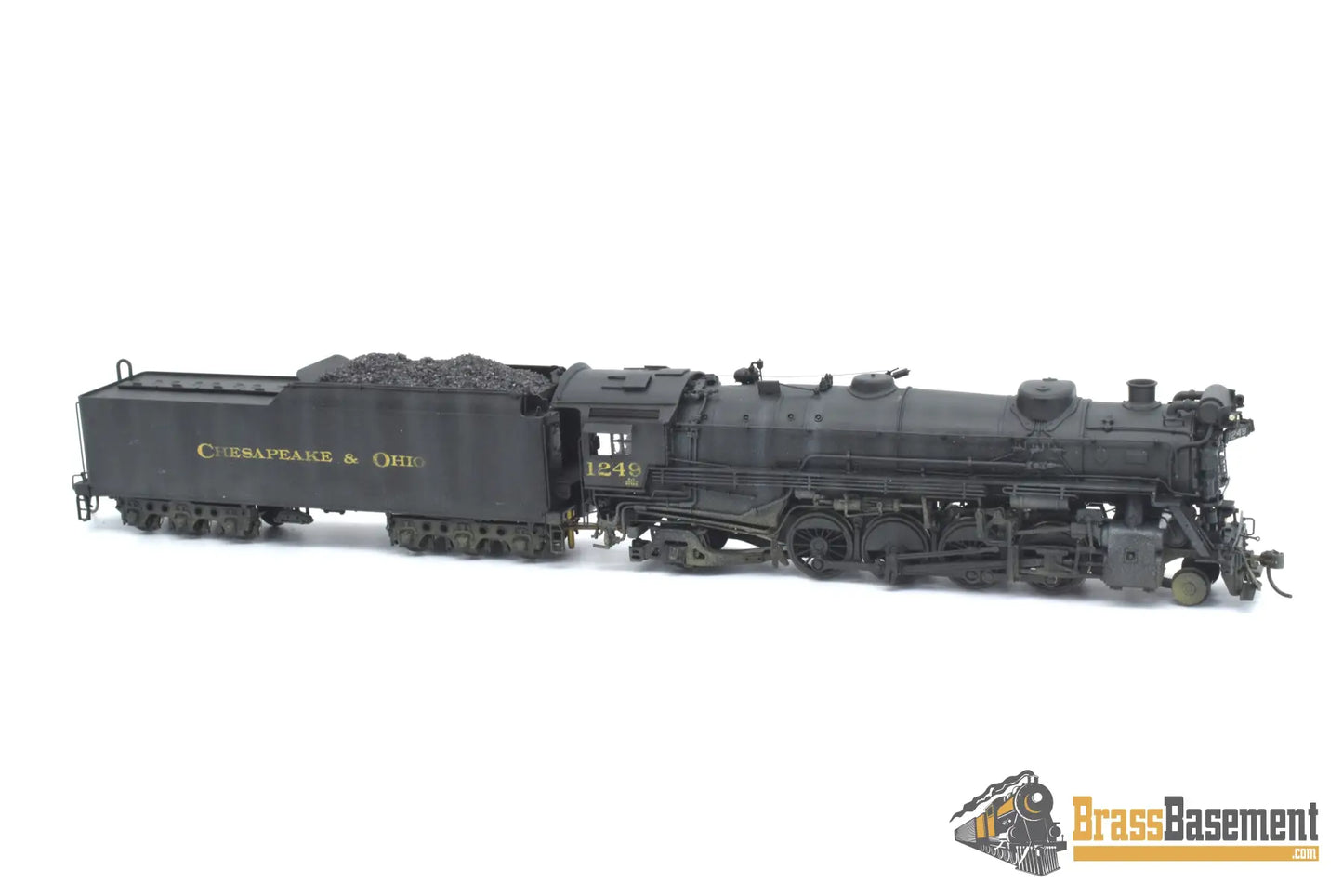 Ho Brass - Pfm United Crown Chesapeake & Ohio K - 3 2 - 8 - 2 W/ Rectangle Tender Custom Paint Steam