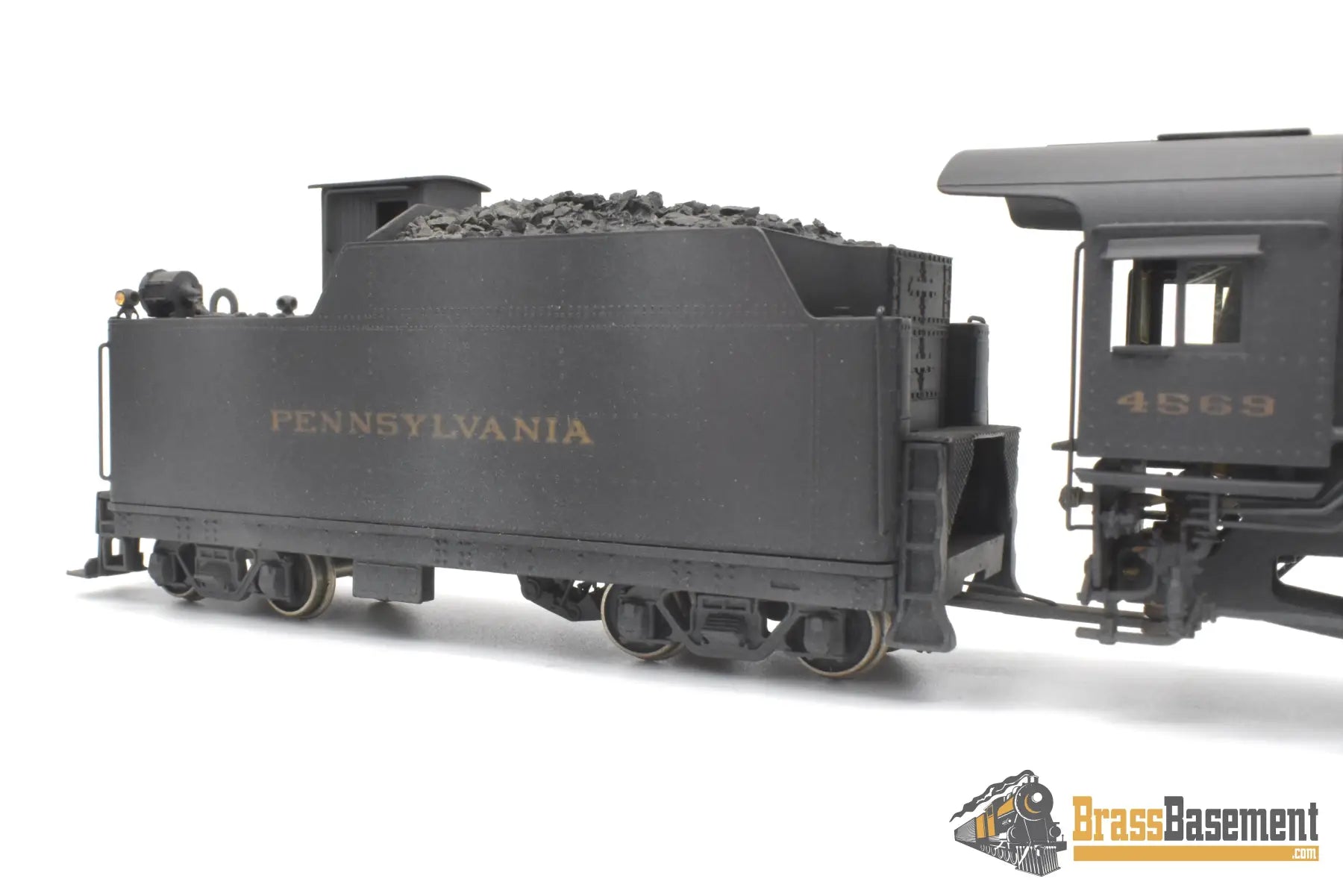 Ho Brass - Pfm United Pennsylvania Rr Prr I-1 2-10-0 #4569 C/P & Heavy Weathering Steam