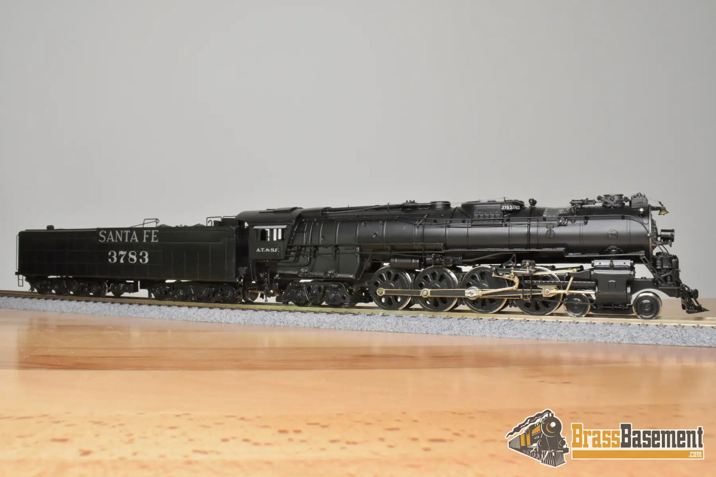 HO Brass - PFM United Santa Fe ATSF 4-8-4 #3783 - Hal Maynard Pro Paint Steam