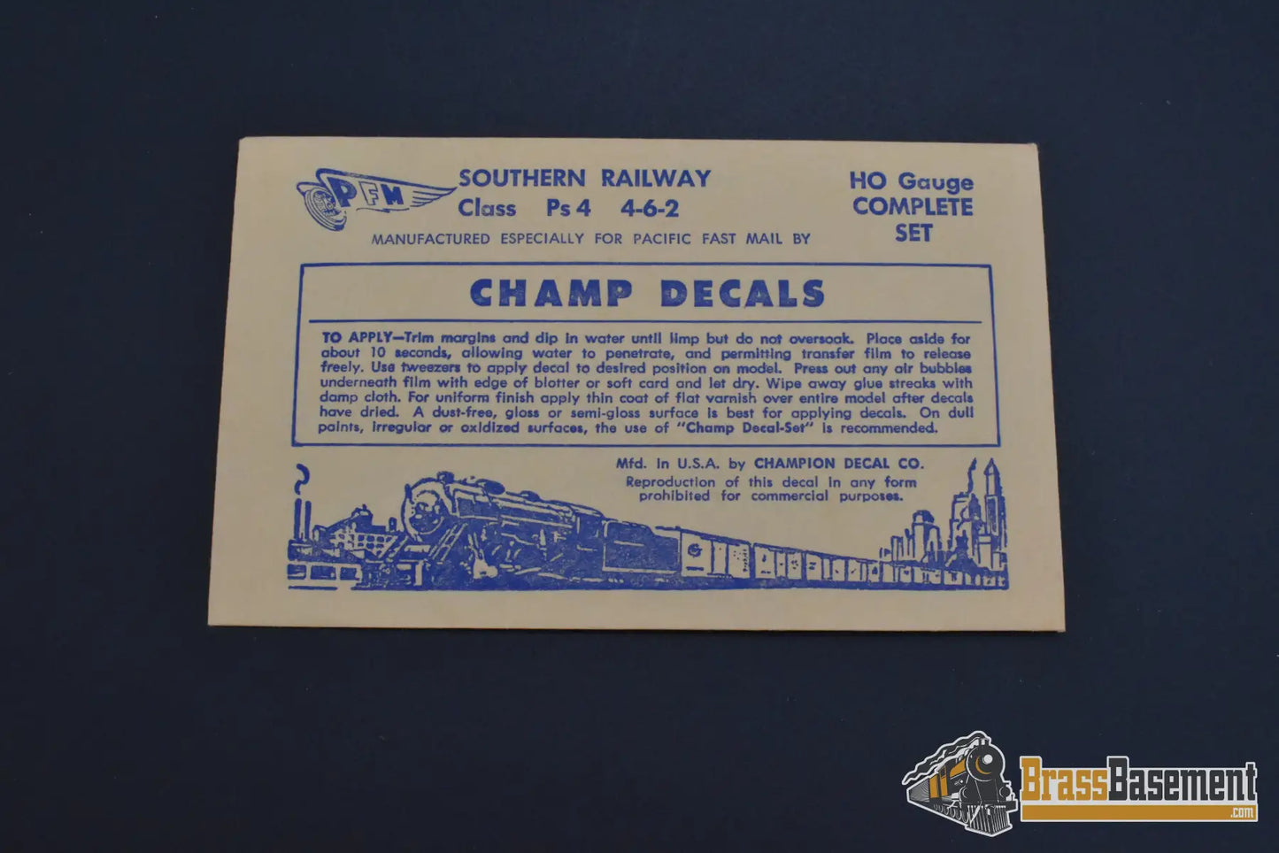 HO Brass - PFM United Southern Railway PS-4 4-6-2 - Last Run - Bennett Collection Steam