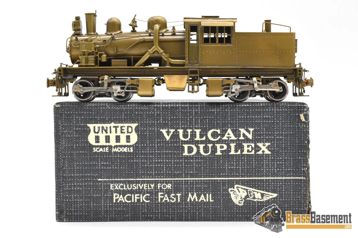 HO Brass PFM United Vulcan Duplex MINT Unpainted 1980 Run Steam
