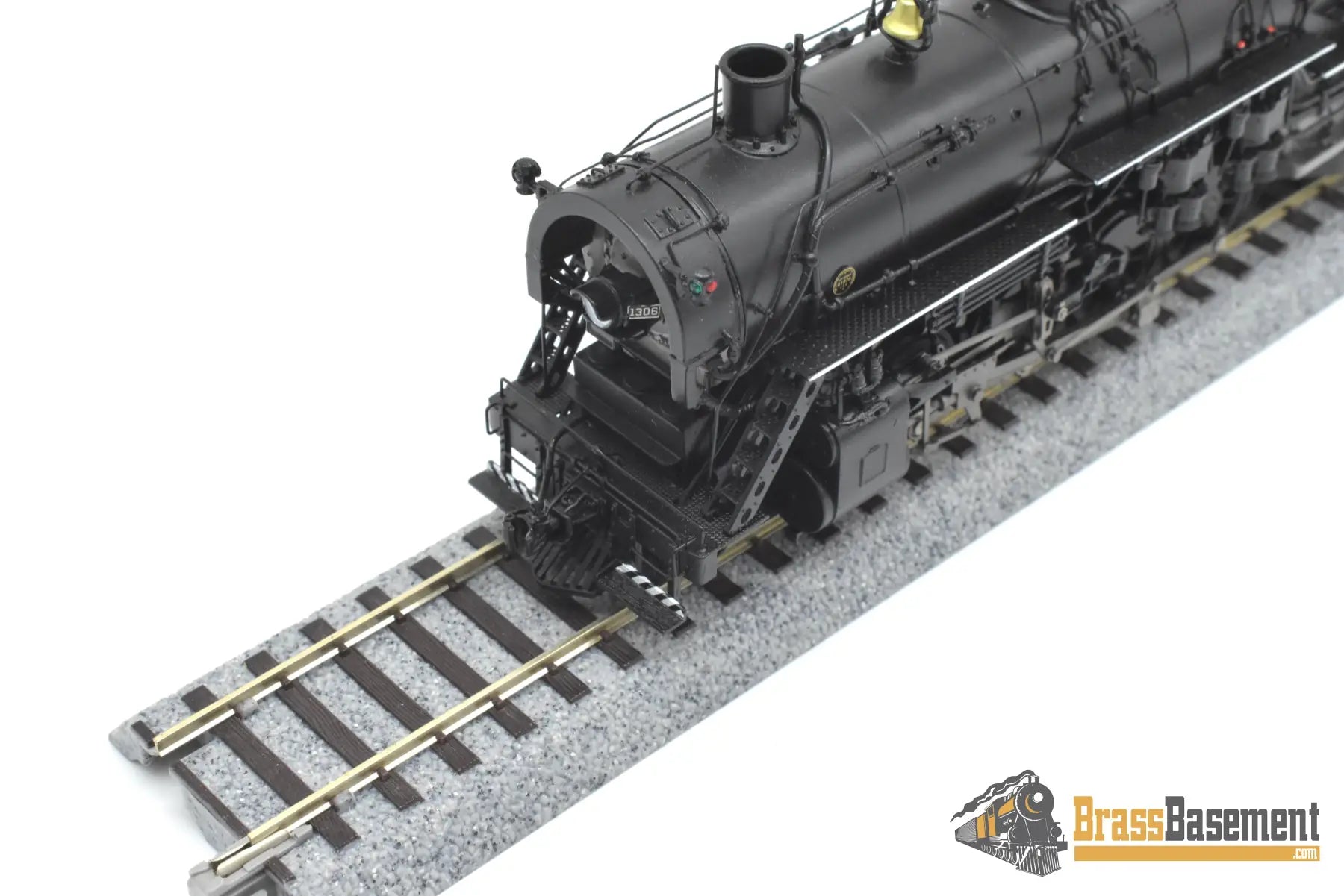 HO Brass - PSC 17042-1 DM&IR 2-8-2 Black Boiler #1306 Coffin FWH - RARE Steam
