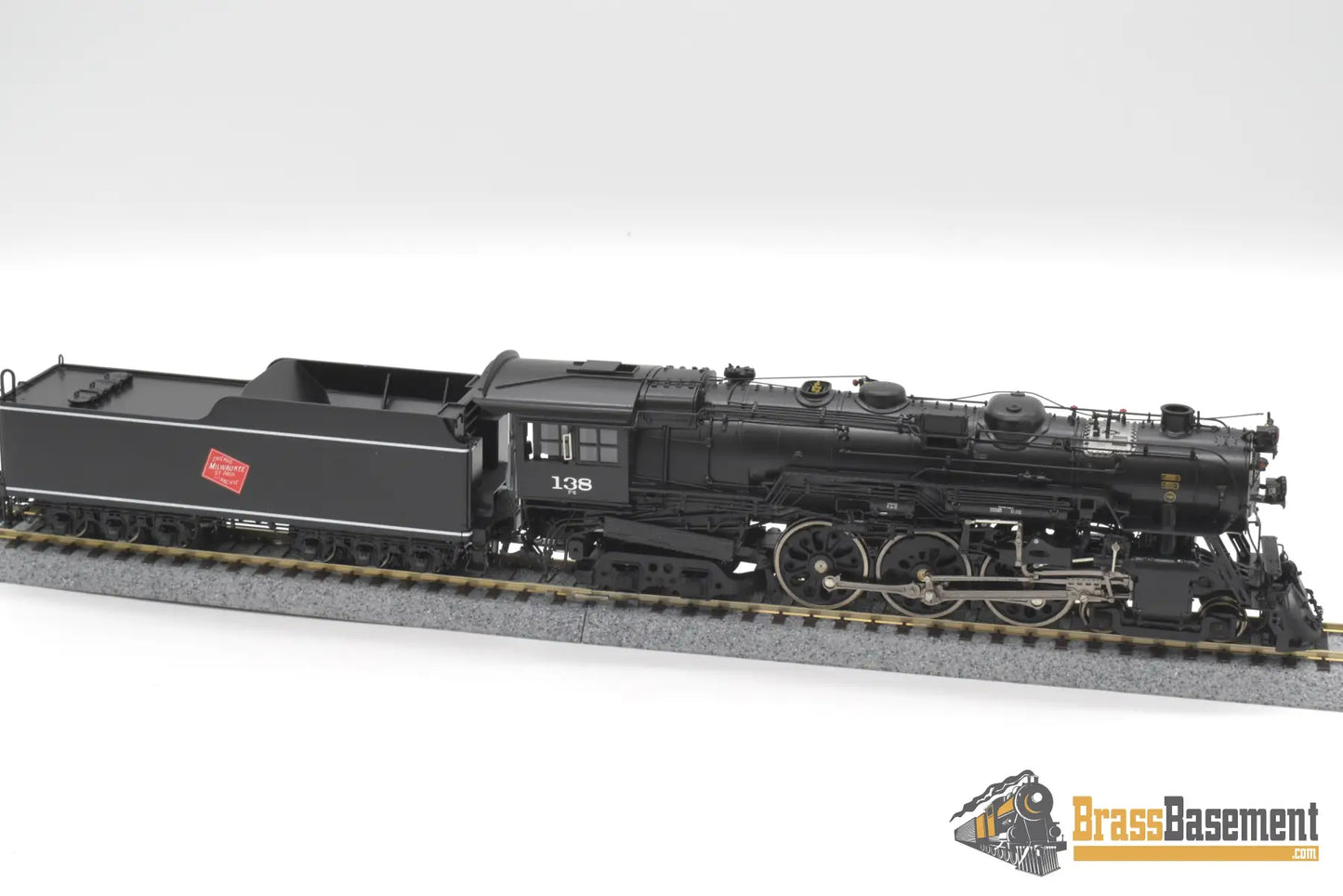 Ho Brass - Psc #17300 - 1 Milwaukee Road F6 4 - 6 - 4 Hudson #138 - F/P Superb Model Steam
