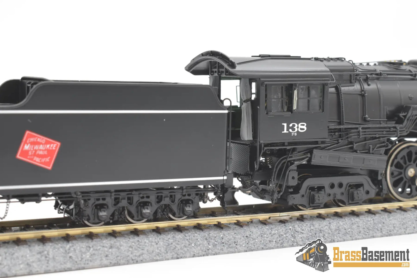 Ho Brass - Psc #17300 - 1 Milwaukee Road F6 4 - 6 - 4 Hudson #138 - F/P Superb Model Steam