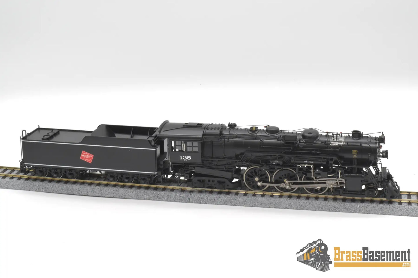 Ho Brass - Psc #17300 - 1 Milwaukee Road F6 4 - 6 - 4 Hudson #138 - F/P Superb Model Steam