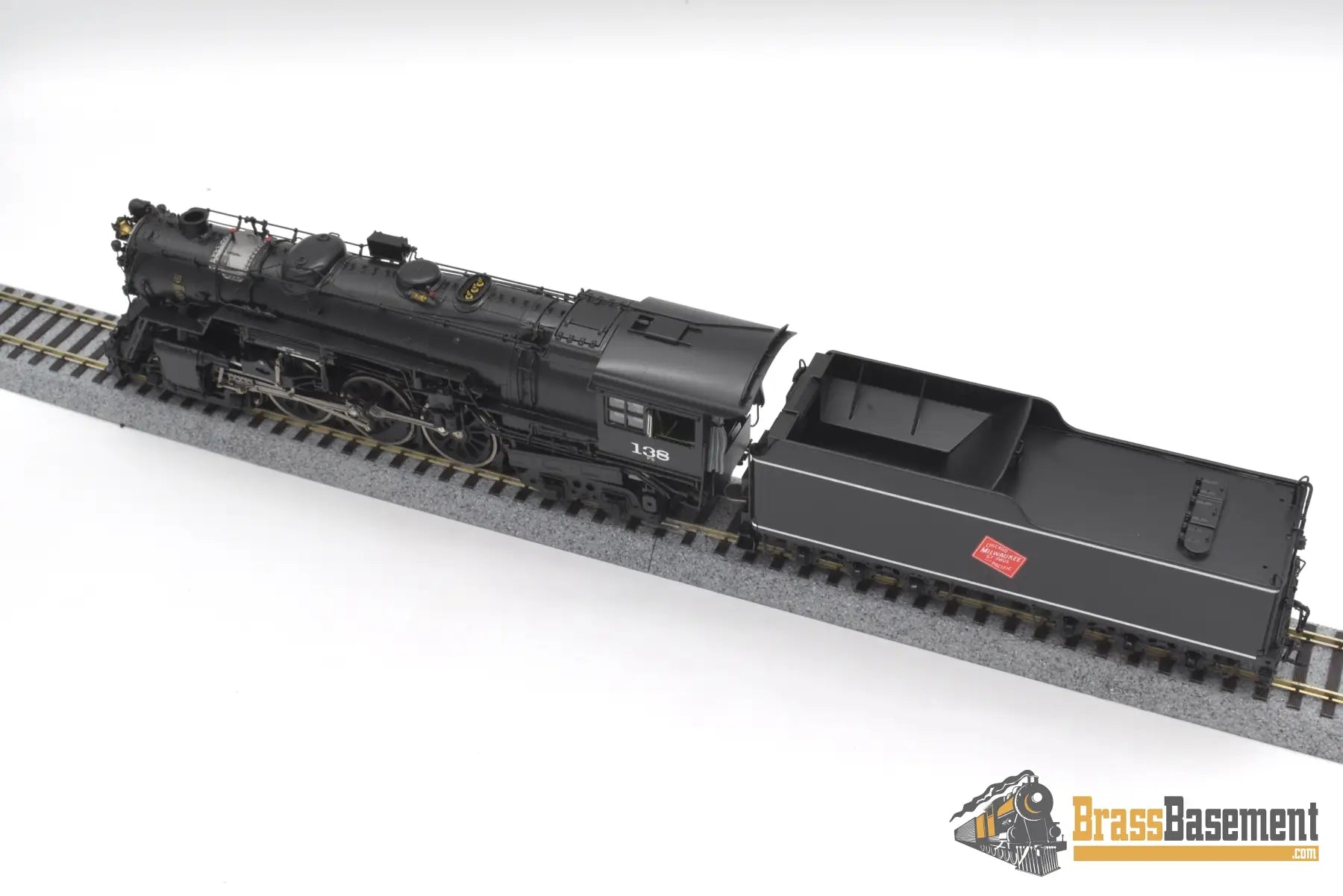 Ho Brass - Psc #17300 - 1 Milwaukee Road F6 4 - 6 - 4 Hudson #138 - F/P Superb Model Steam