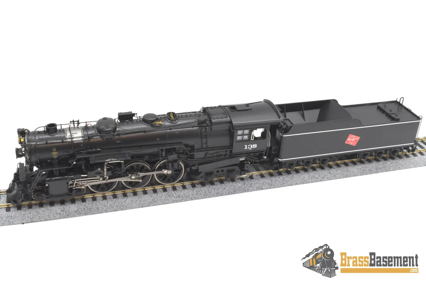 Ho Brass - Psc #17300 - 1 Milwaukee Road F6 4 - 6 - 4 Hudson #138 - F/P Superb Model Steam