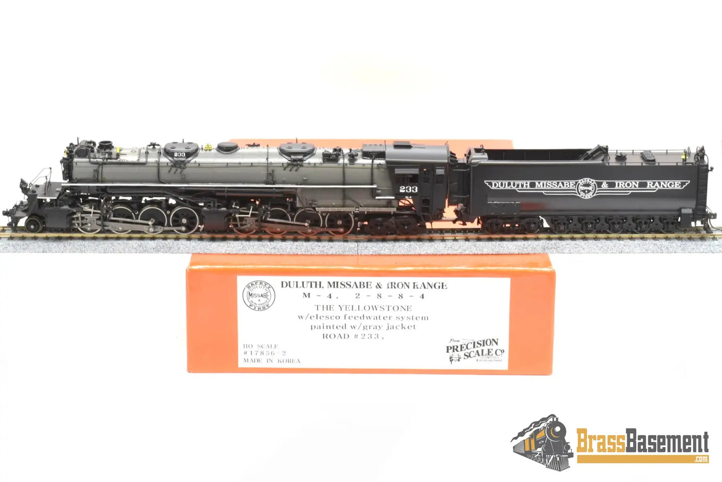 Ho Brass - Psc 17856 - 2 Dm&Ir Duluth Missabe & Iron Range 2 - 8 - 8 - 4 Yellowstone Gray Boiler