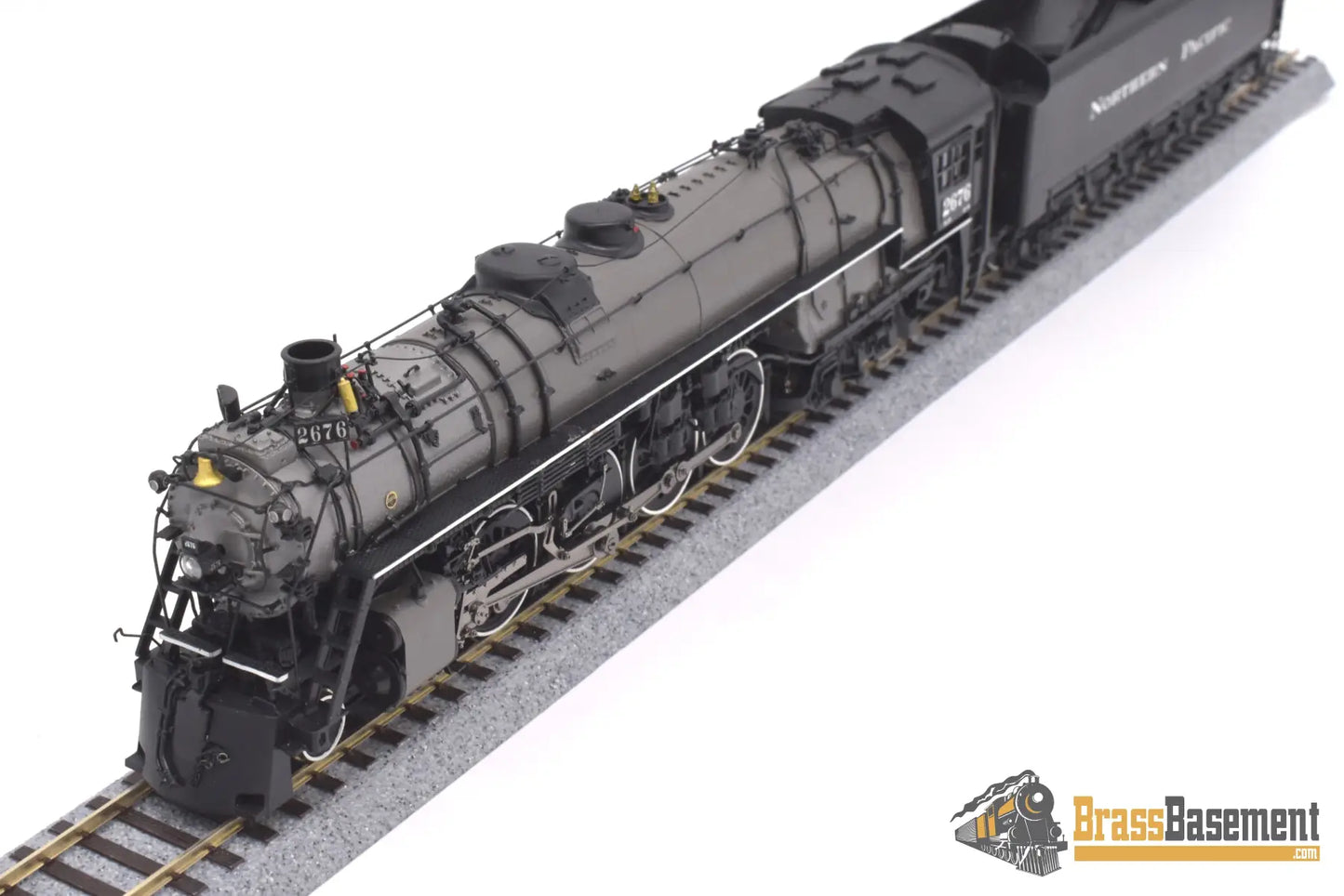 Ho Brass - Psc 18030 - 2 Northern Pacific 4 - 8 - 4 A - 4 #2676 Gray Boiler F/P Boo - Rim Steam