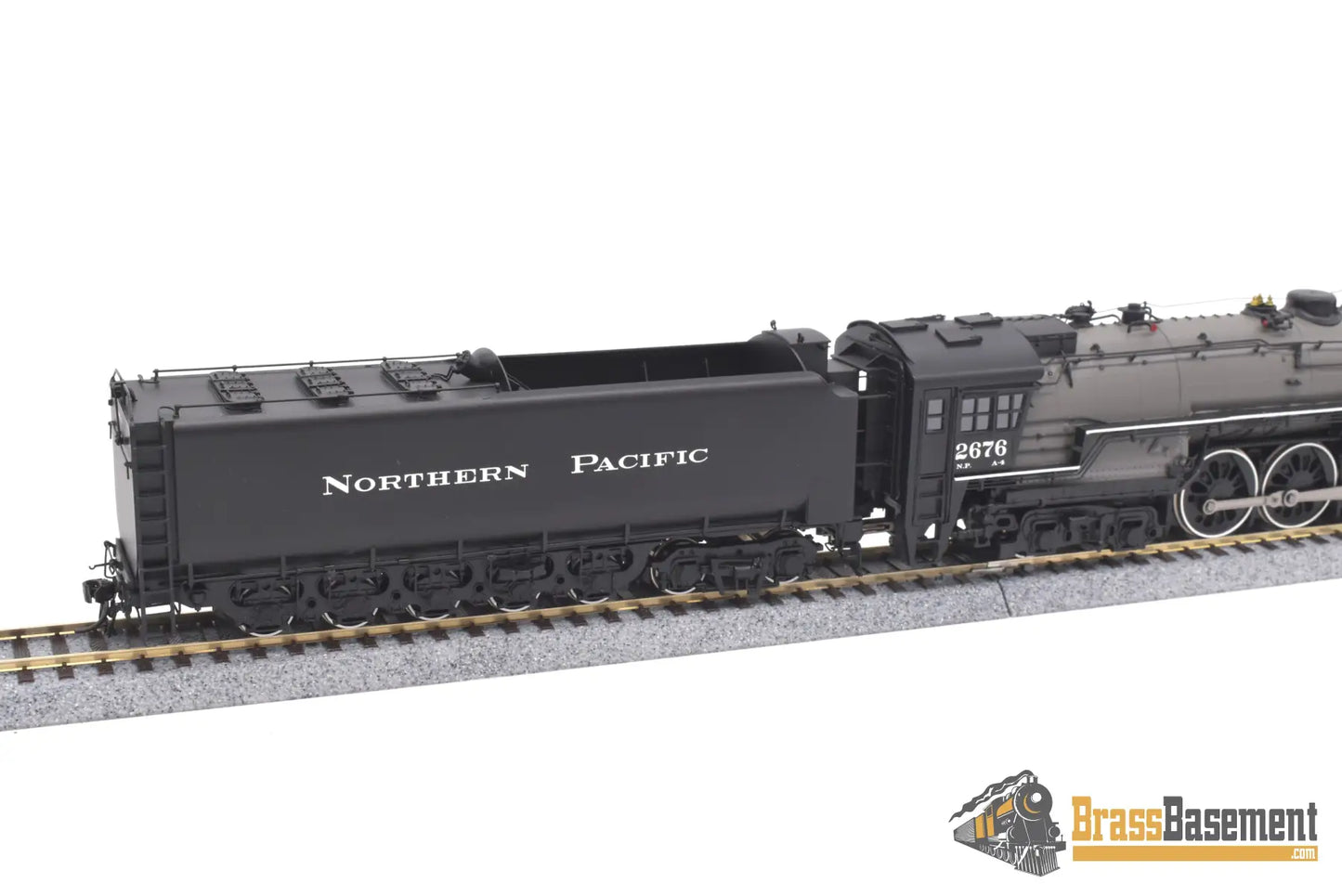 Ho Brass - Psc 18030 - 2 Northern Pacific 4 - 8 - 4 A - 4 #2676 Gray Boiler F/P Boo - Rim Steam