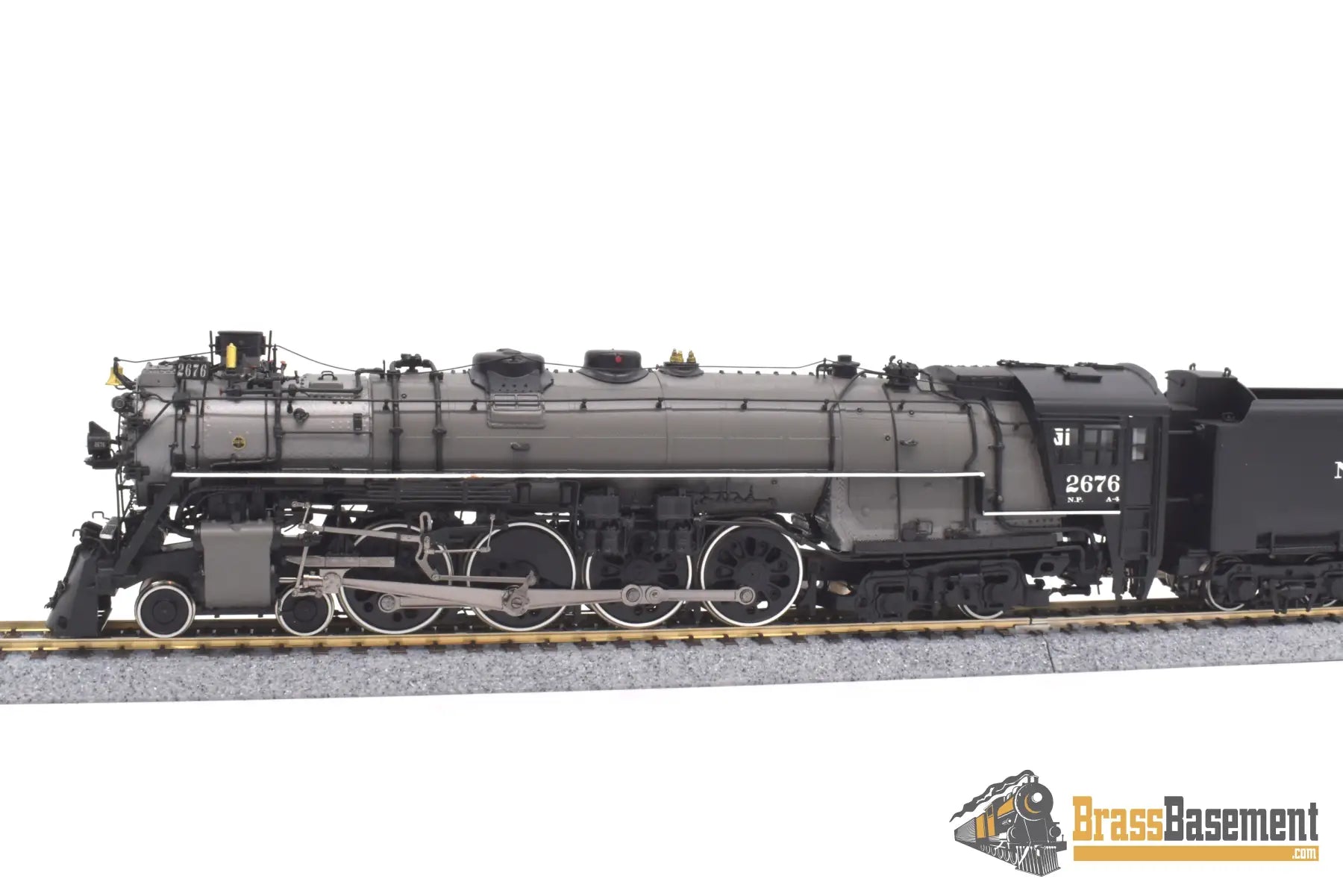 Ho Brass - Psc 18030 - 2 Northern Pacific 4 - 8 - 4 A - 4 #2676 Gray Boiler F/P Boo - Rim Steam