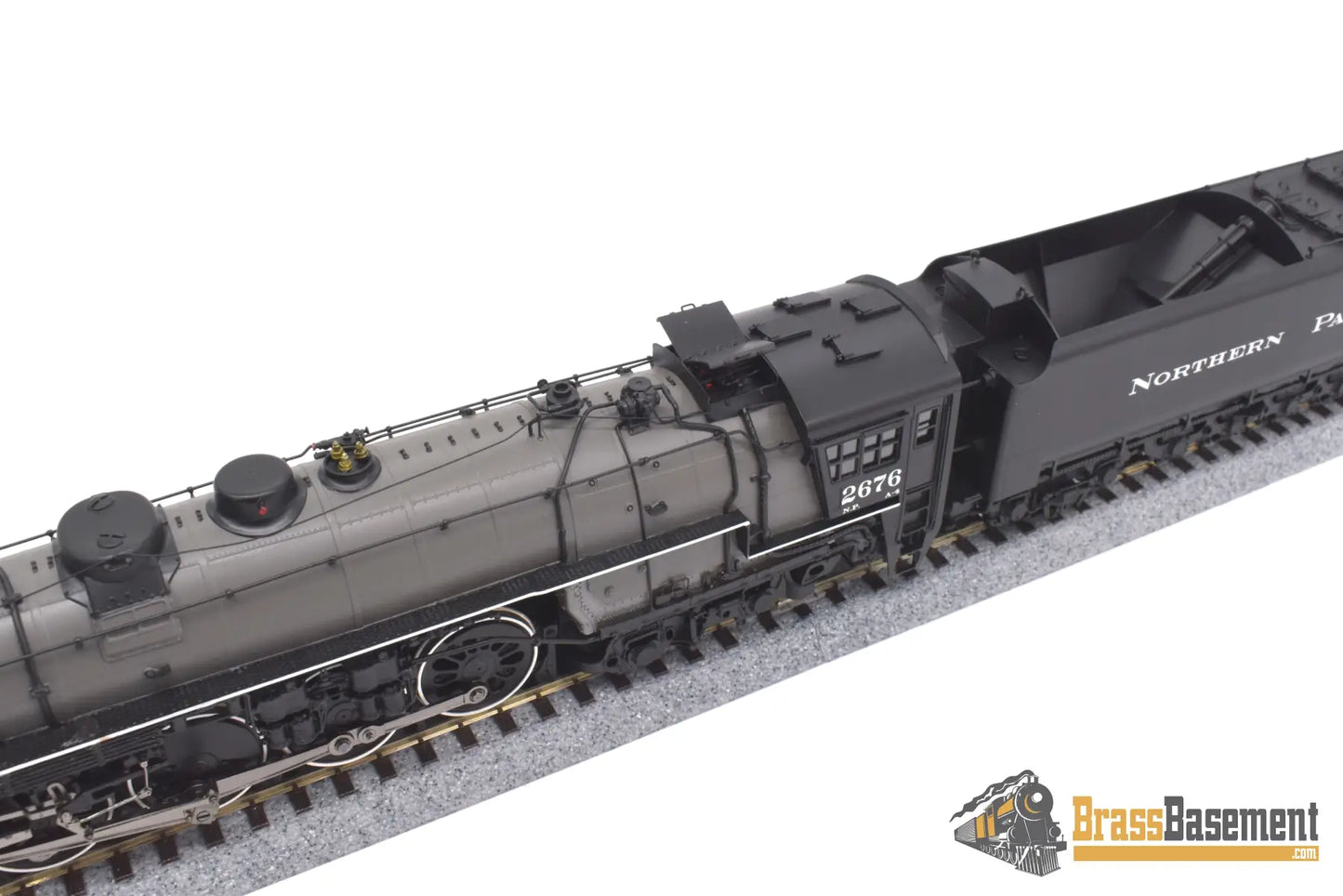 Ho Brass - Psc 18030 - 2 Northern Pacific 4 - 8 - 4 A - 4 #2676 Gray Boiler F/P Boo - Rim Steam