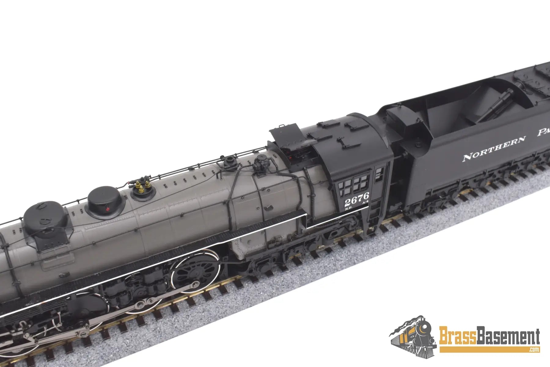 Ho Brass - Psc 18030 - 2 Northern Pacific 4 - 8 - 4 A - 4 #2676 Gray Boiler F/P Boo - Rim Steam