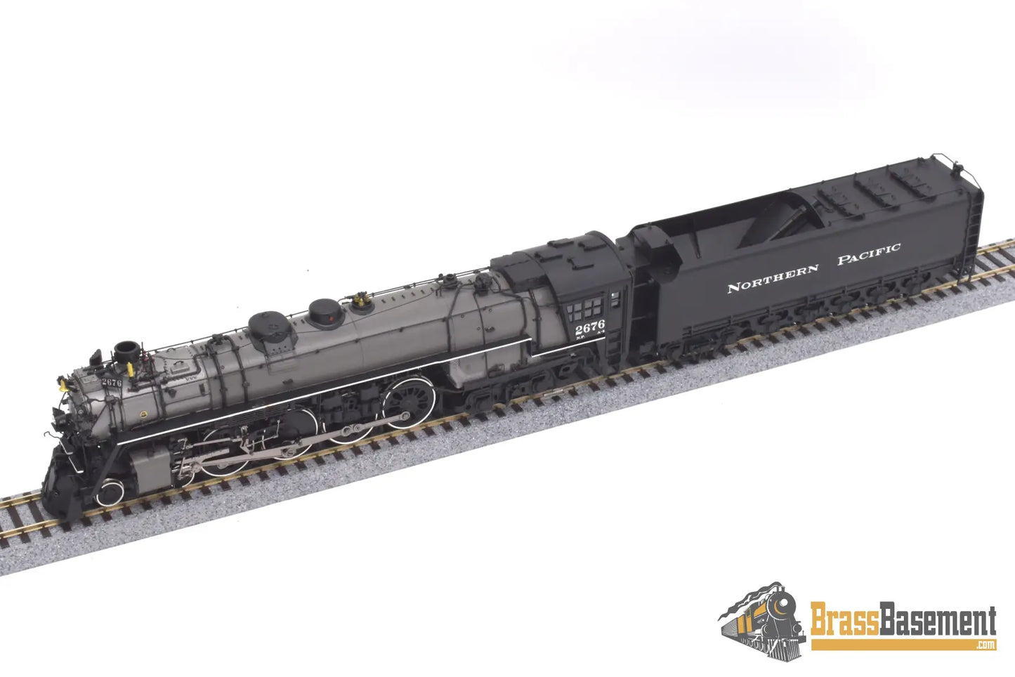 Ho Brass - Psc 18030 - 2 Northern Pacific 4 - 8 - 4 A - 4 #2676 Gray Boiler F/P Boo - Rim Steam