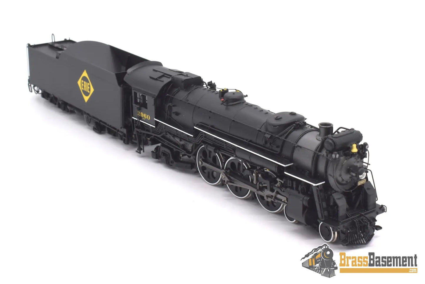 Ho Brass - Psc 18074.1 Erie K - 5B 4 - 6 - 2 #2960 W/ 16000 Gallon Tender F/P Boo Rim Steam