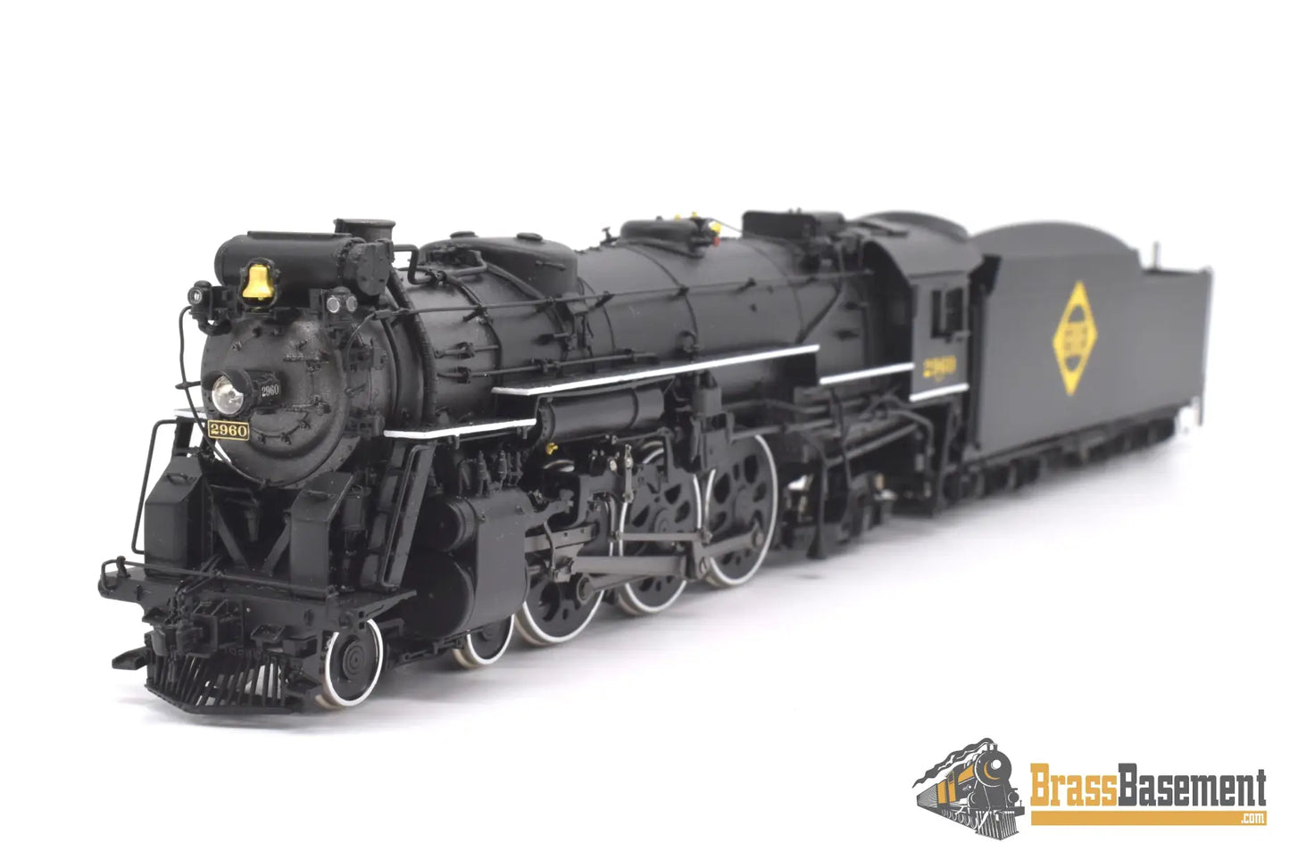 Ho Brass - Psc 18074.1 Erie K - 5B 4 - 6 - 2 #2960 W/ 16000 Gallon Tender F/P Boo Rim Steam