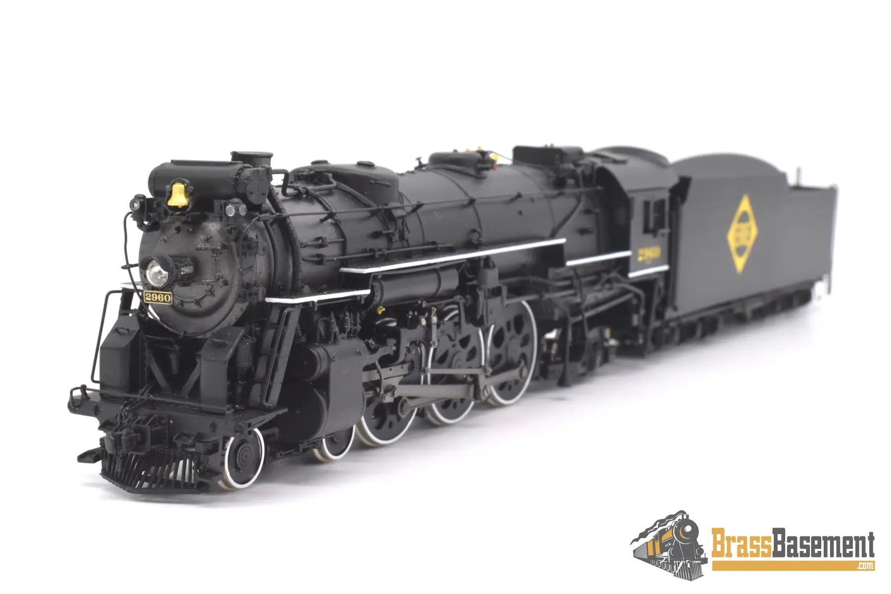 Ho Brass - Psc 18074.1 Erie K - 5B 4 - 6 - 2 #2960 W/ 16000 Gallon Tender F/P Boo Rim Steam