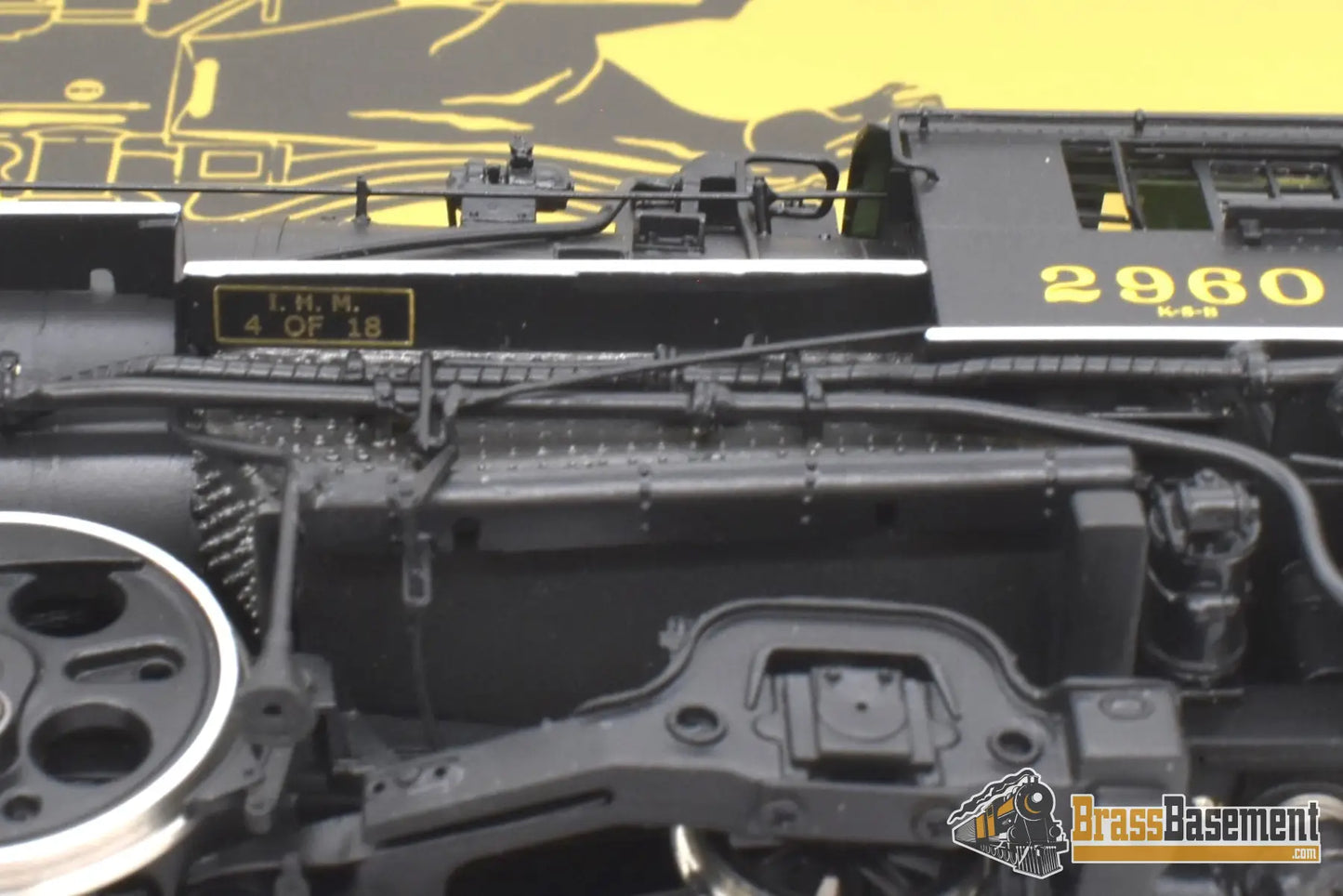 Ho Brass - Psc 18074.1 Erie K - 5B 4 - 6 - 2 #2960 W/ 16000 Gallon Tender F/P Boo Rim Steam