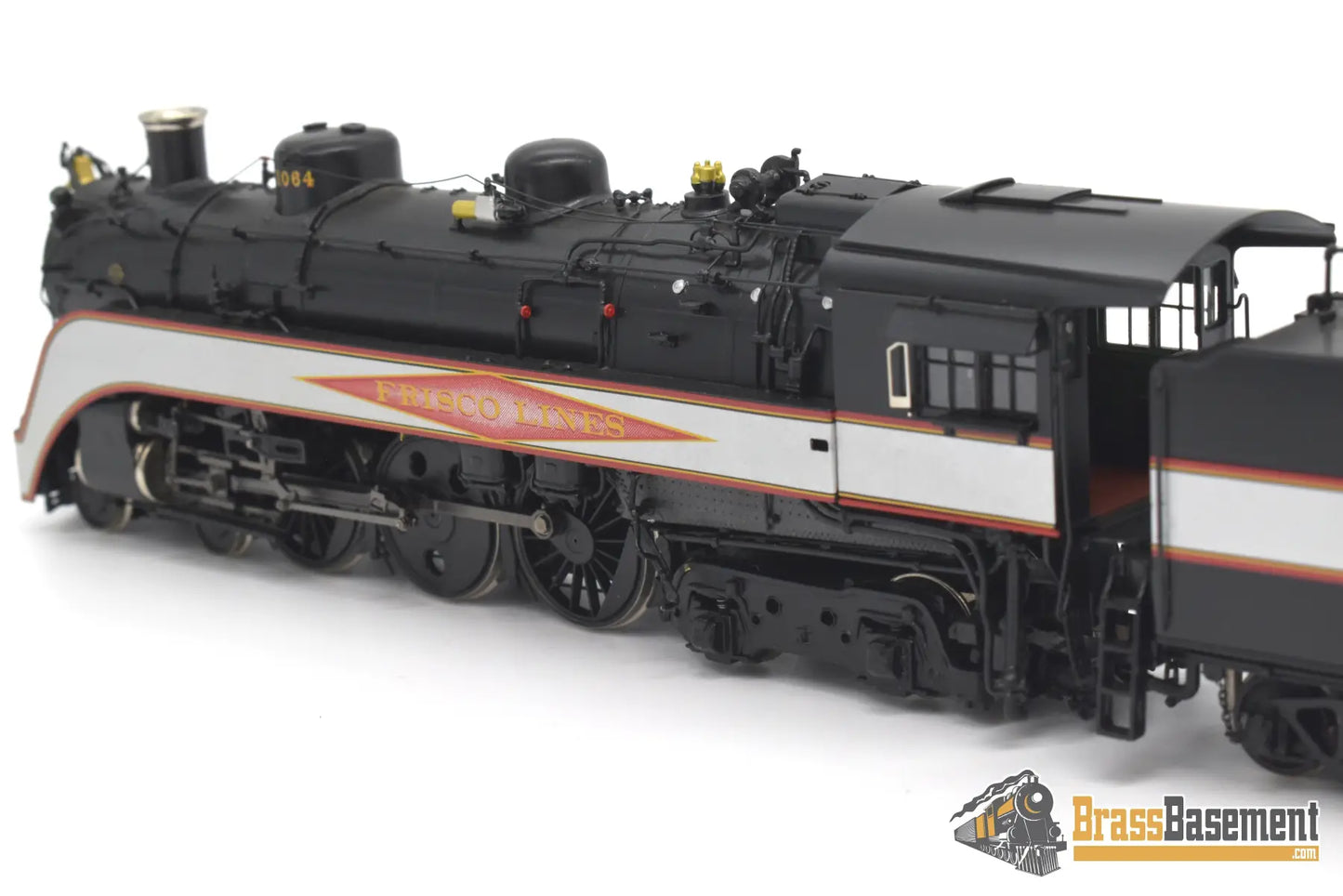 Ho Brass - Psc 18462.1 Slsf Frisco Streamlined 4 - 6 - 4 Hudson Diamond Logo Silver Bands Mint Steam