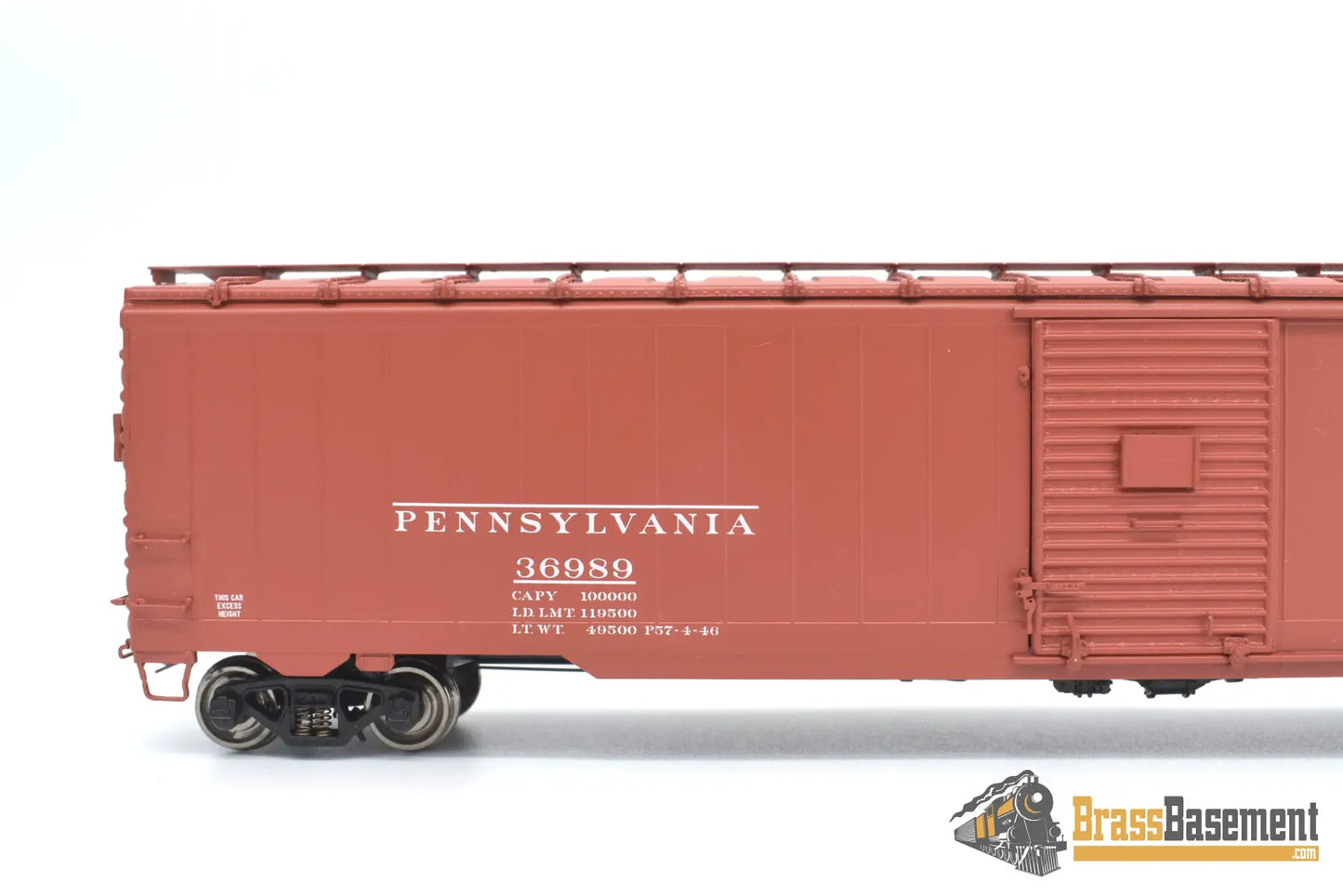 Ho Brass - Rail Classics Prr X - 40A Single Door Excess Height Boxcar F/P Boo - Rim Freight