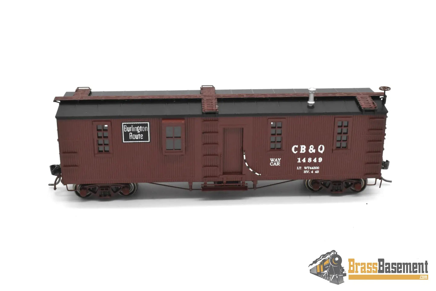 HO Brass CBQ42 Railway Classics Burlington CB&Q War Emergency Way Car #14849 Mint Boo Rim Caboose