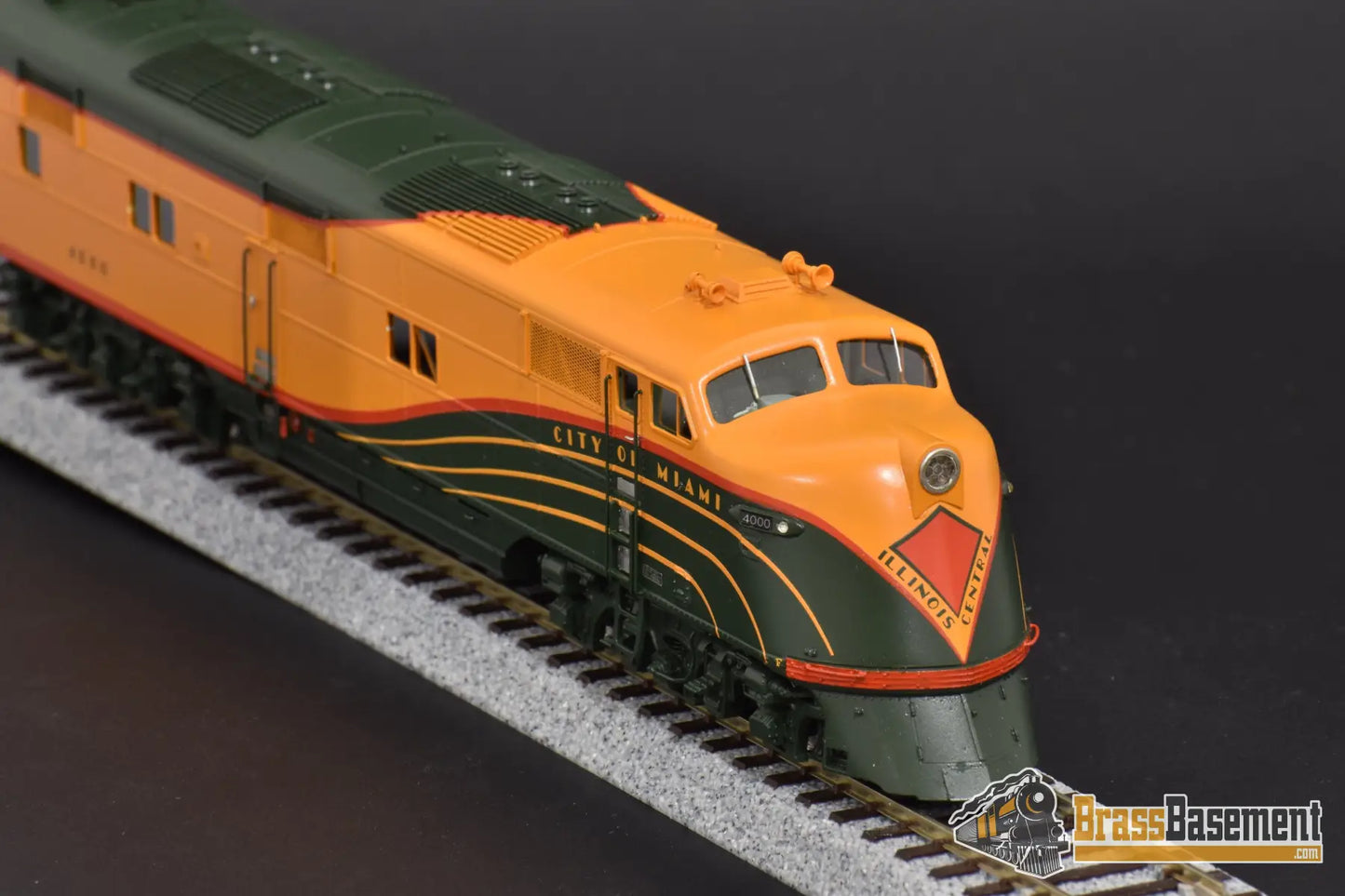 Ho Brass - Railway Classics Rwc Ice6A40 Illinois Central E6A “City Of Miami” Wave Scheme Mint Diesel