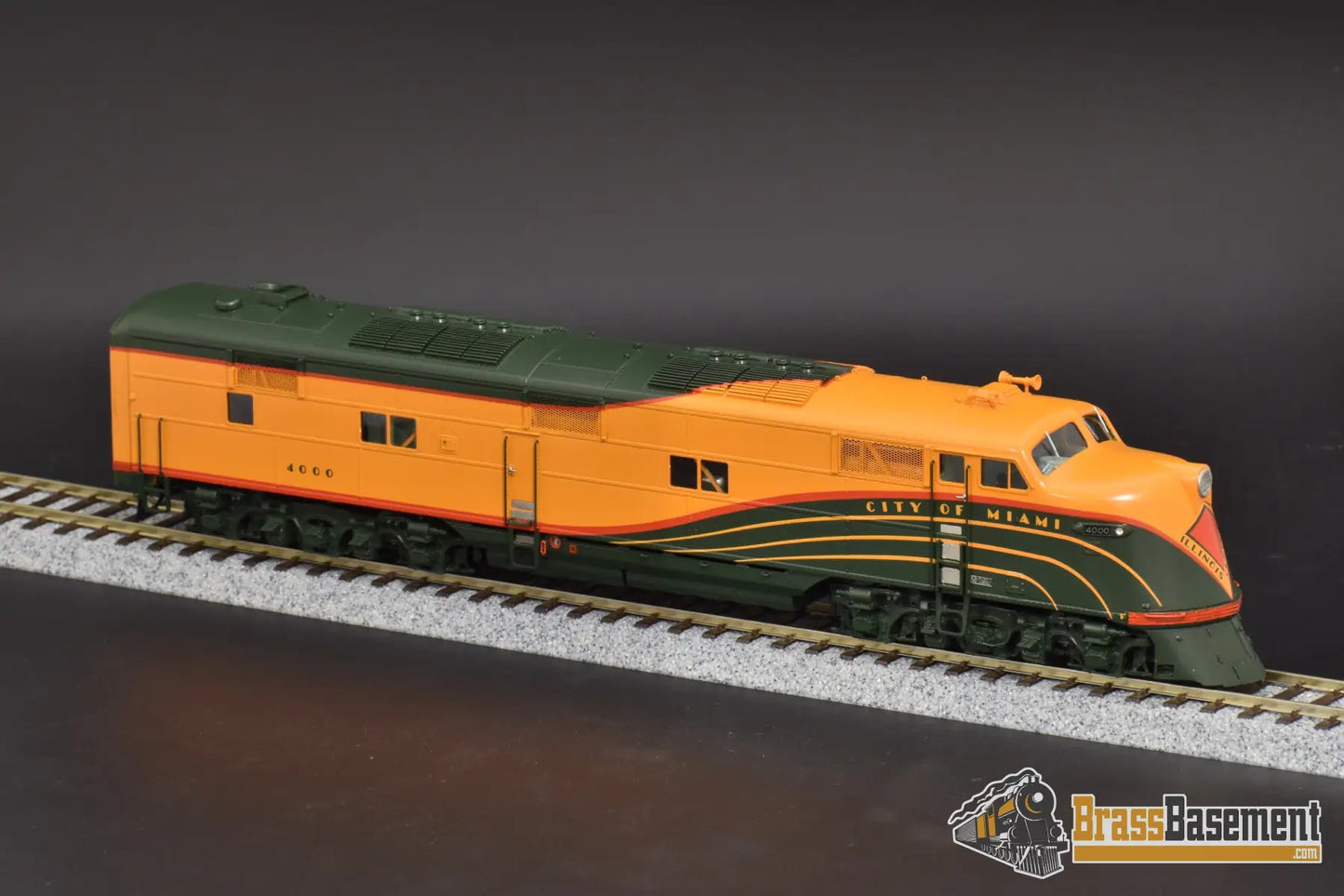 Ho Brass - Railway Classics Rwc Ice6A40 Illinois Central E6A “City Of Miami” Wave Scheme Mint Diesel