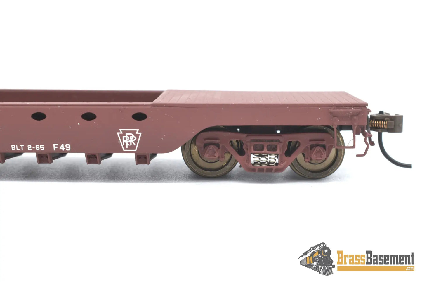 Ho Brass - Railworks Pennsylvania Railroad Prr F - 49 Deep Well Flat Car F/P #435460 Freight